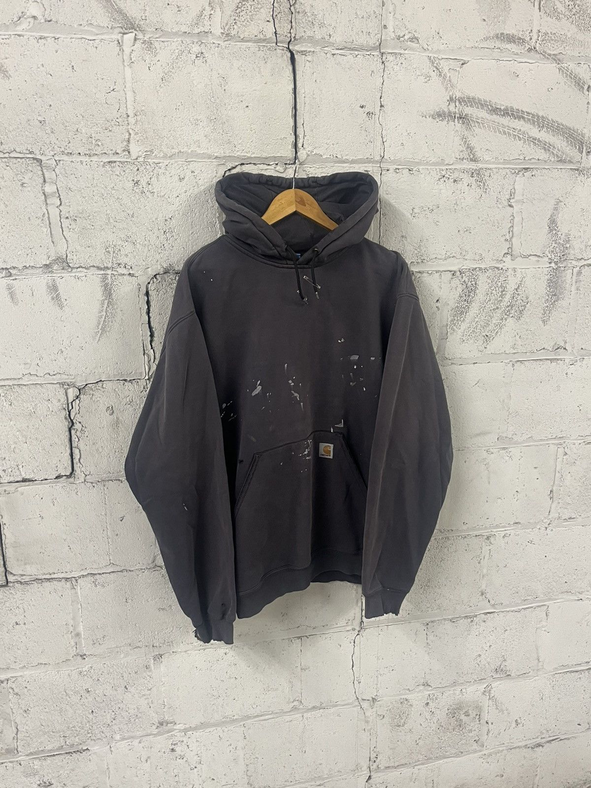 Carhartt Thrashed and faded carhartt hoodie vintage boxy streetwear Size US XXL / EU 58 / 5 - 2 Thumbnail