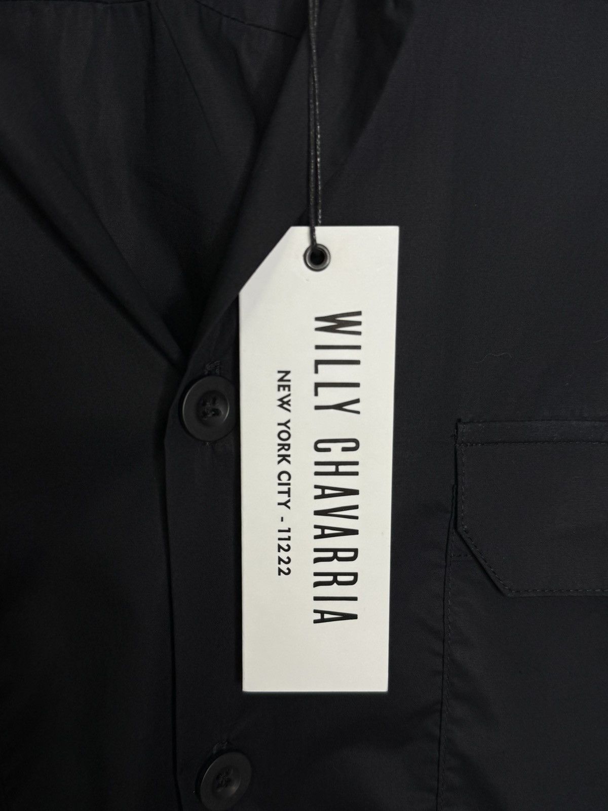 Willy Chavarria Big Willy Short Sleeve Shirt - Black Size US L / EU 52-54 / 3 - 3 Thumbnail