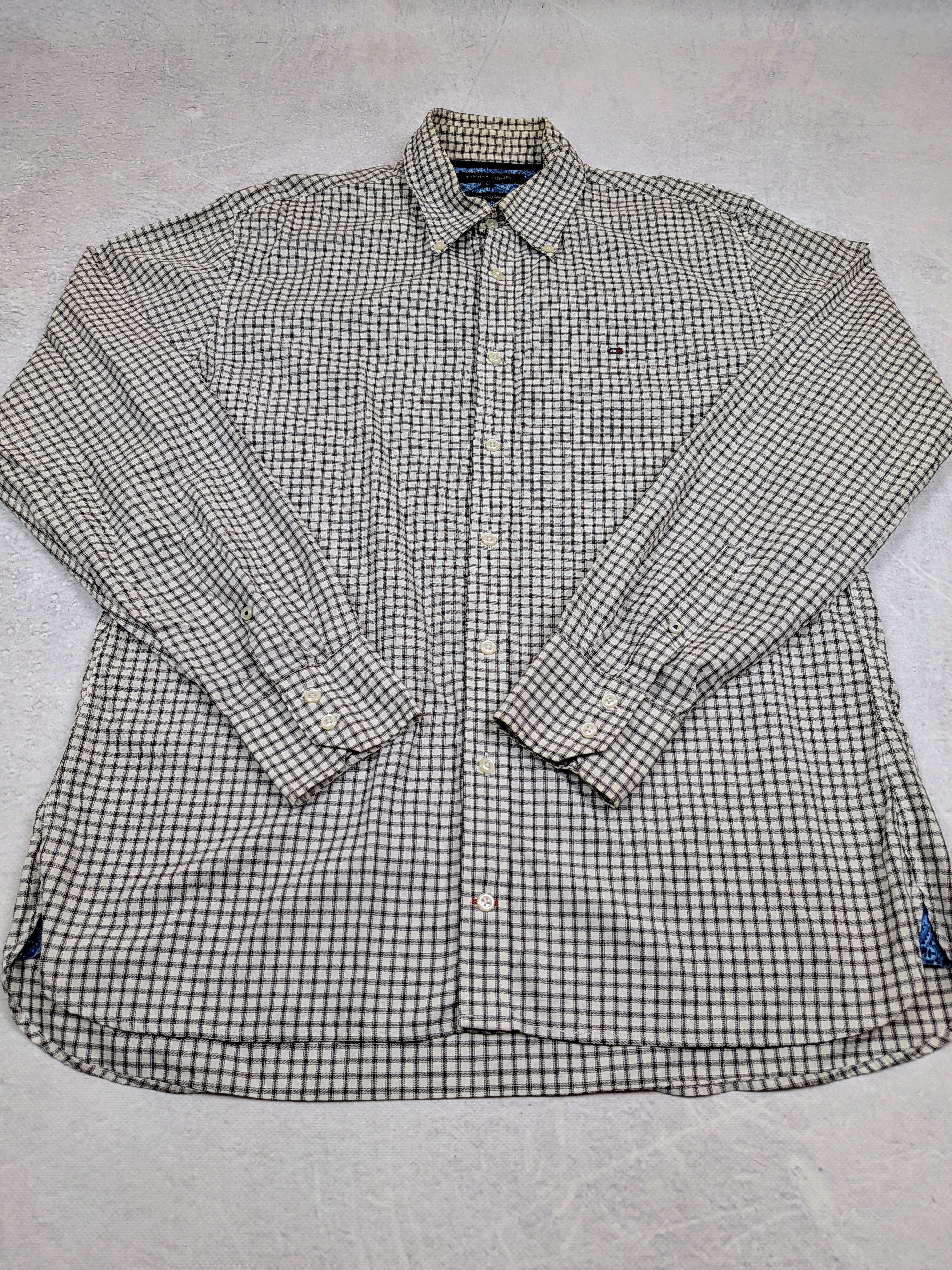 Tommy Hilfiger Tommy Hilfiger Vintage Y2K Checkered Shirt Size L/XL Size US L / EU 52-54 / 3 - 3 Thumbnail