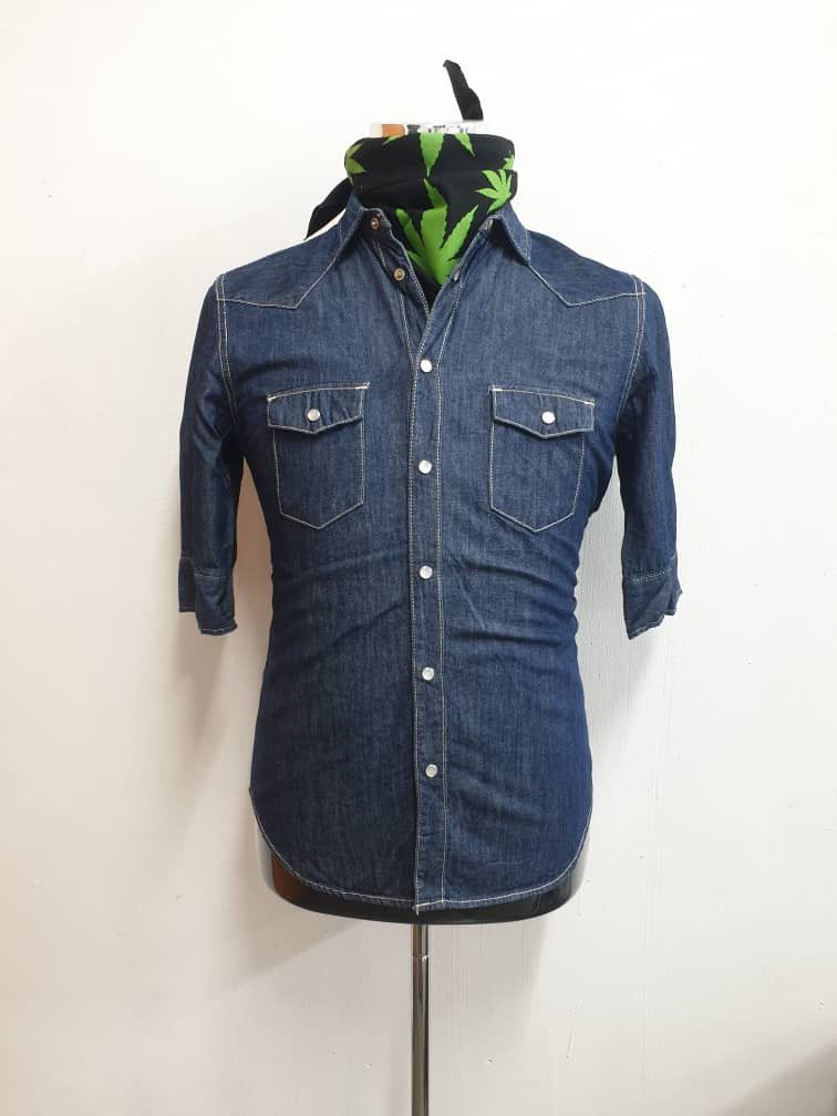 Rageblue Japanese brand blue colour Western Shirt