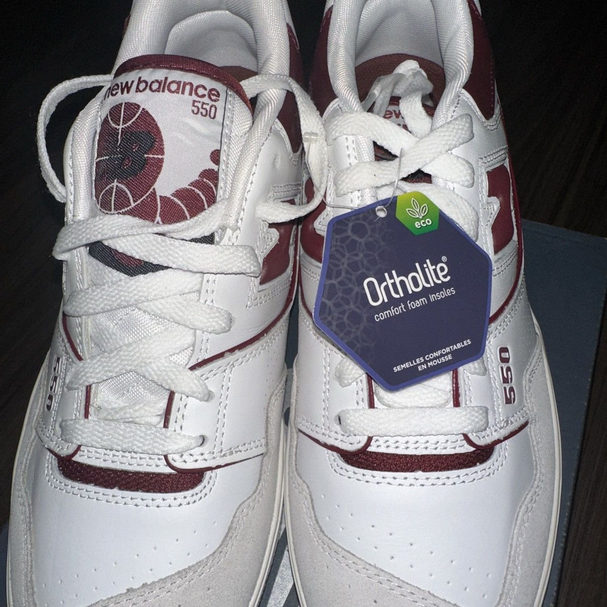 New Balance New Balance 550 Burgundy Size 9 - Brand New Size US 9 / EU 42 - 6 Thumbnail