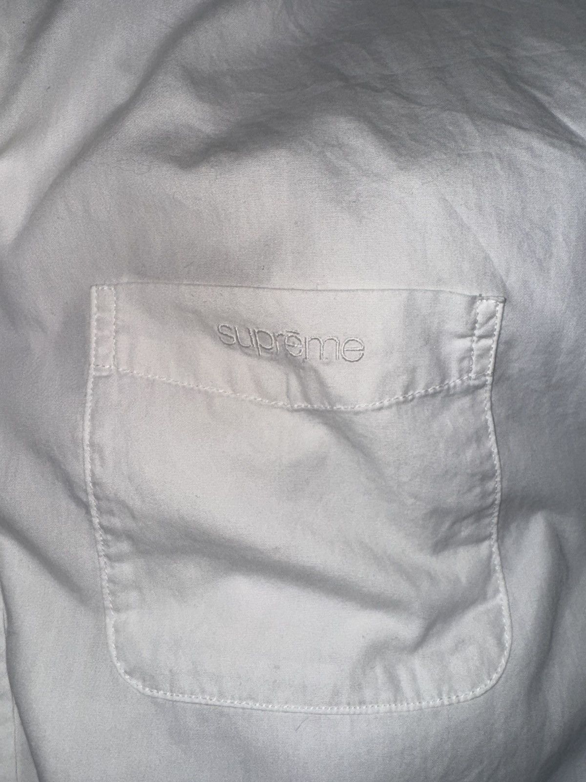 Supreme Supreme Aphex Twin Come To Daddy Button Up Shirt White Size US M / EU 48-50 / 2 - 5 Thumbnail