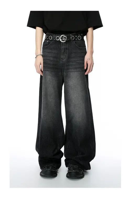 VIBE Baggy Black Denim Jeans Size US 33 - 1 Thumbnail