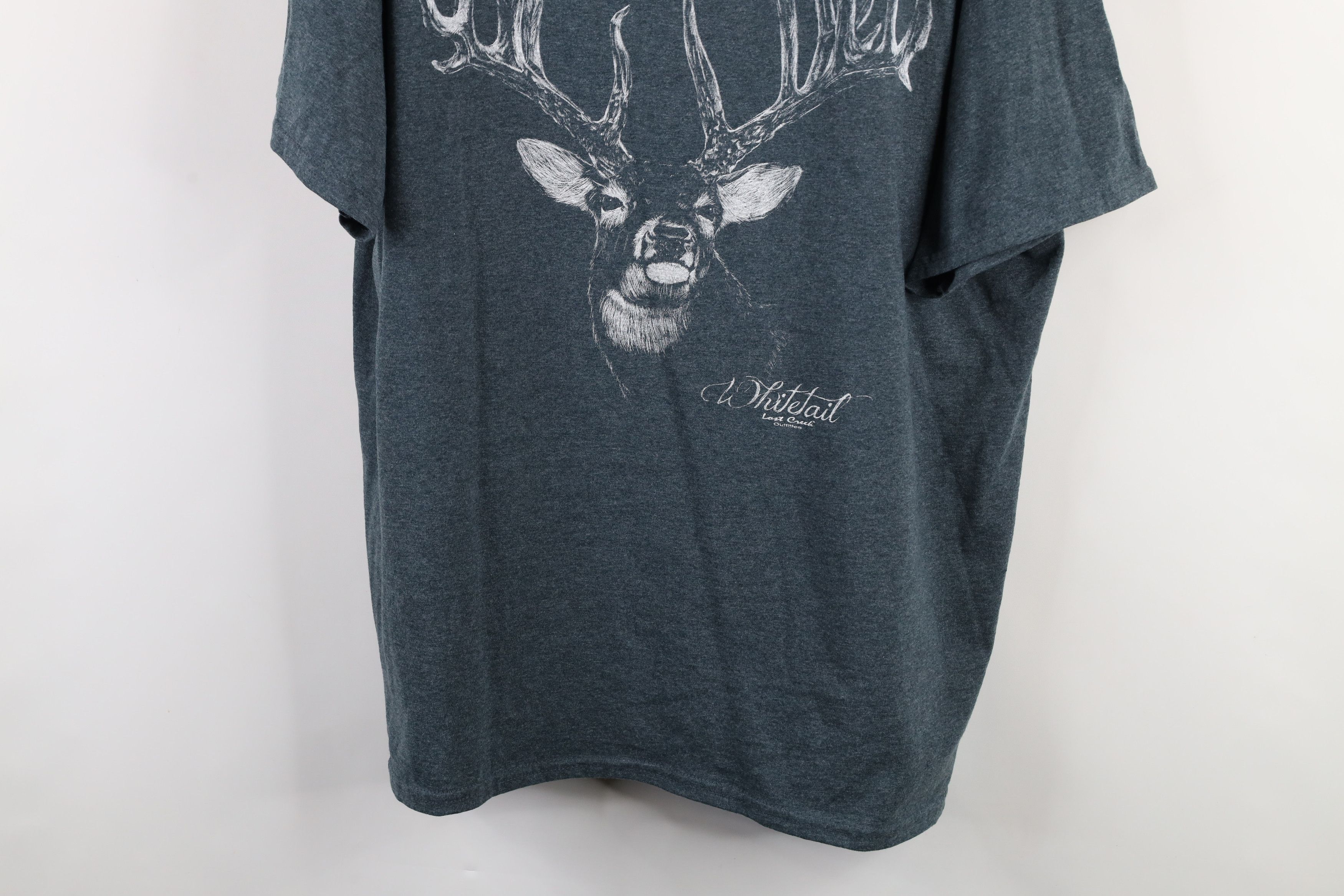 Vintage Vintage 90s Y2K Streetwear Deer Buck Nature T-Shirt Size US XXL / EU 58 / 5 - 3 Thumbnail