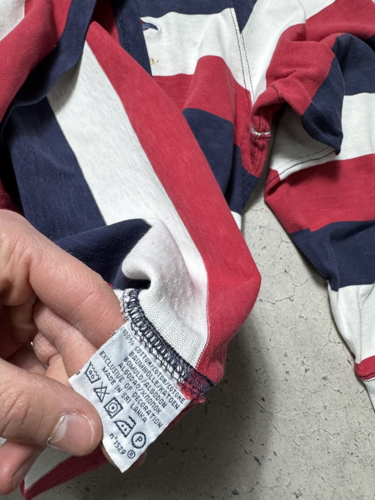 Polo Ralph Lauren Polo Ralph Lauren Striped Vintage Rugby Sweatshirt PRL Size US XXL / EU 58 / 5 - 8 Thumbnail