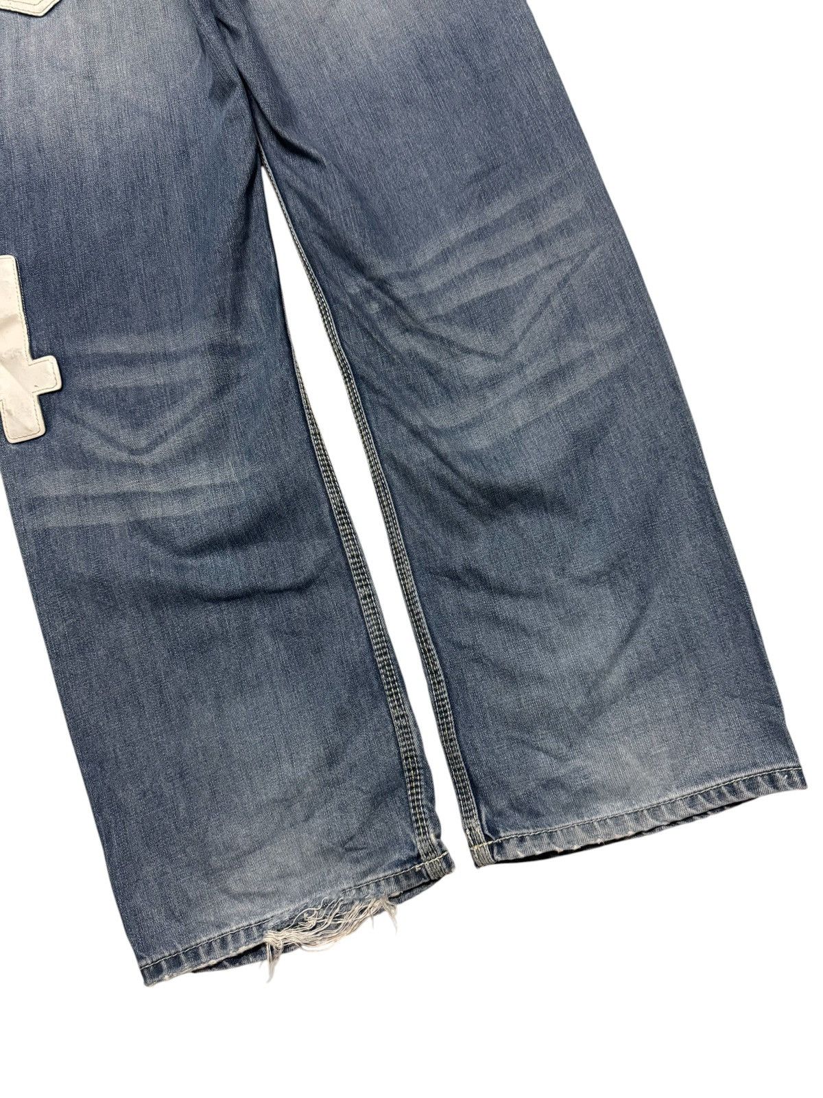 Kapital VINTAGE 90's REALBVOICE WASH PATCHWORK RARE DENIM Size US 29 - 17 Thumbnail