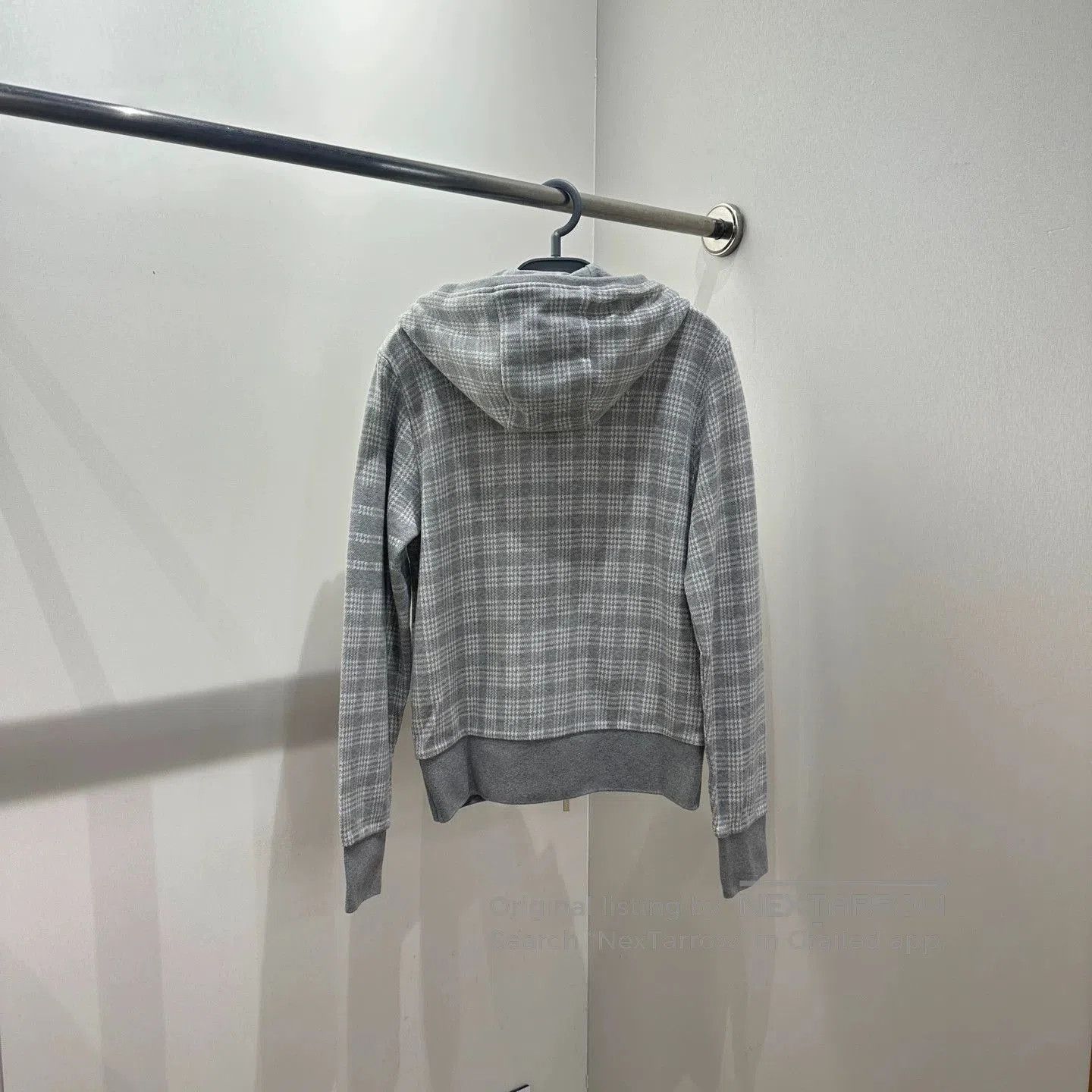 Thom Browne Gray Plaid Zip-Up Hoodie. Size US XS / EU 42 / 0 - 2 Thumbnail