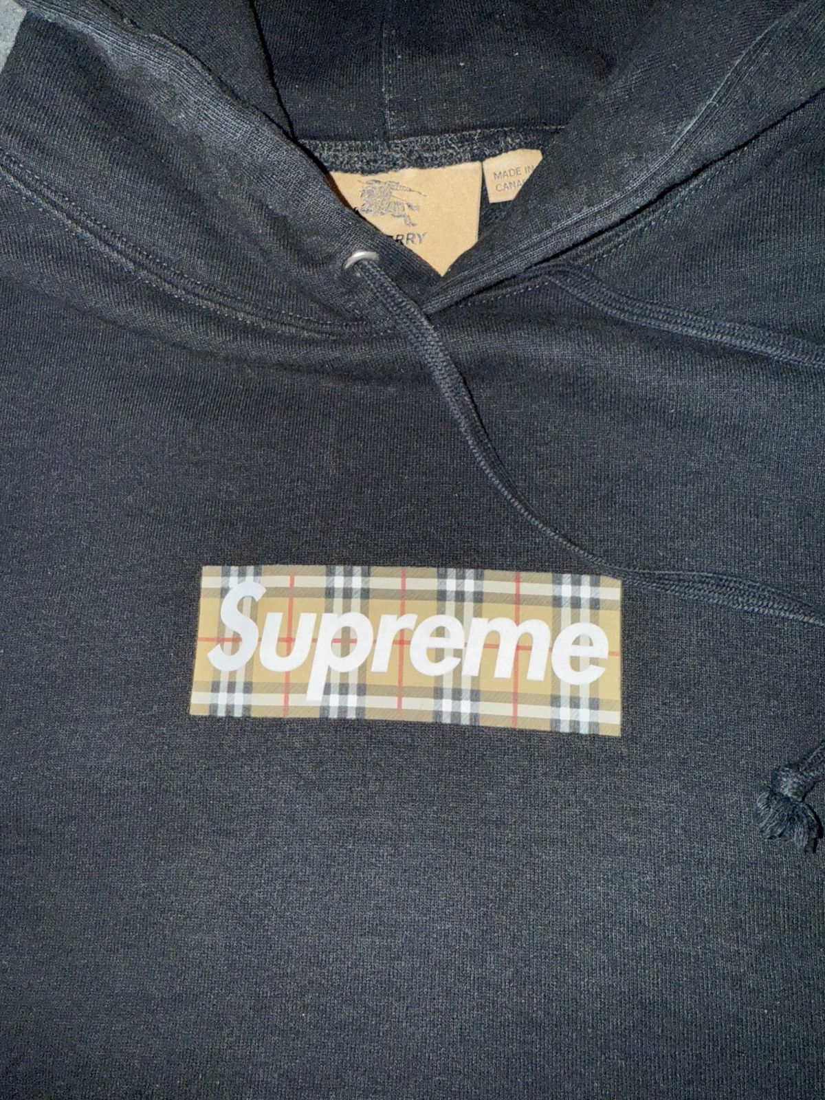 Burberry × Supreme Supreme Burberry Box Logo Hooded Sweatshirt Size US L / EU 52-54 / 3 - 3 Thumbnail