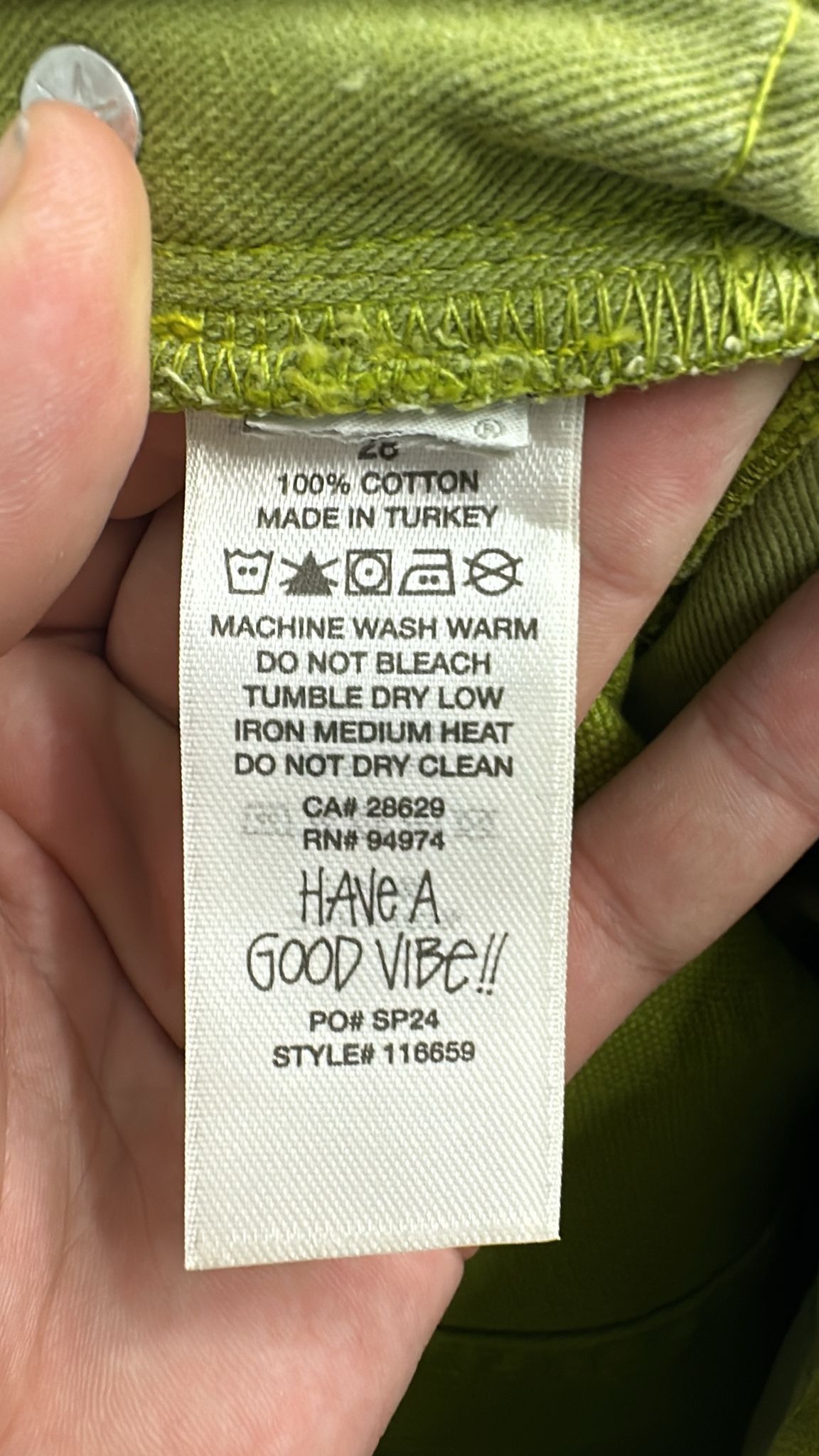 Stussy Stussy Classic Jean Washed Canvas “Cactus” 28 Size US 28 / EU 44 - 7 Thumbnail