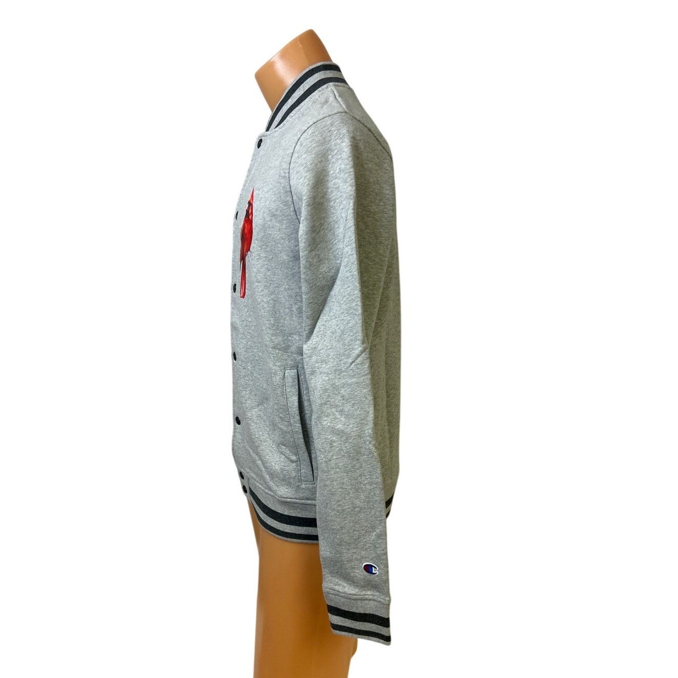 Champion New Champion Mens Small Hand Printed Cardinal Bomber Jacket Size US S / EU 44-46 / 1 - 3 Thumbnail