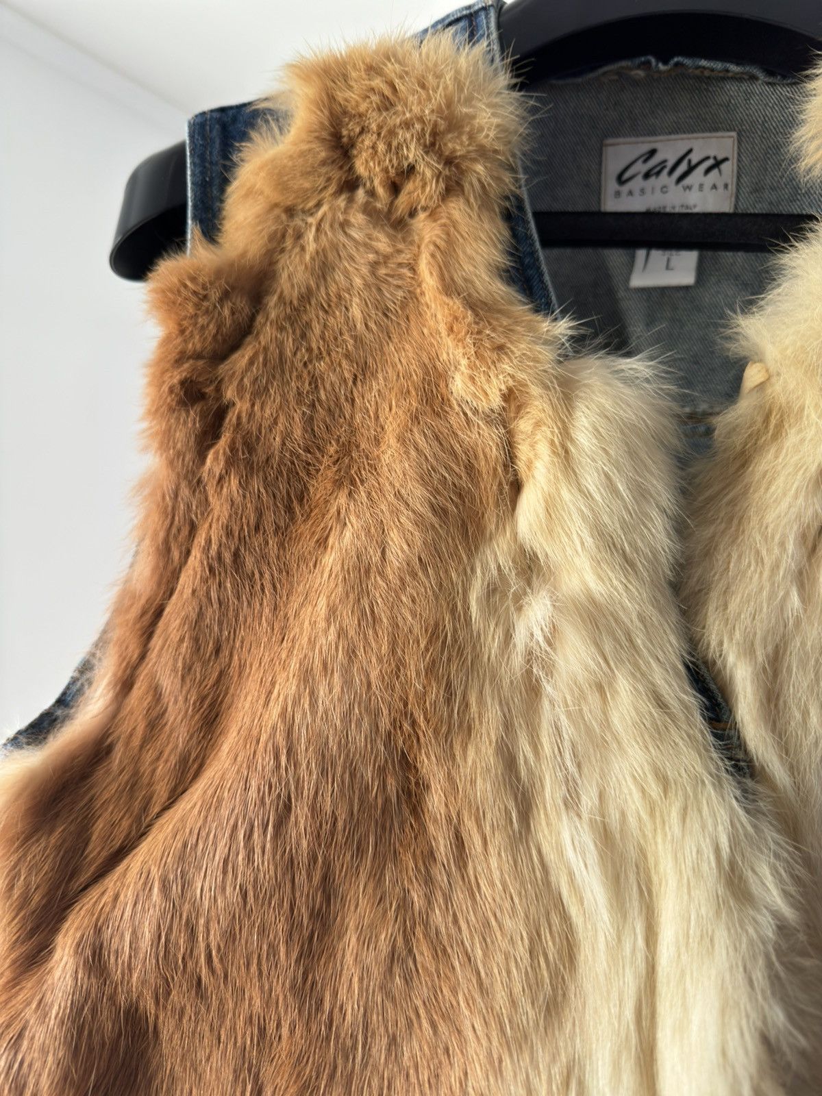 Vintage Vintage Denim Vest Fox Fur Real 100% Fur Jacket Size M / US 6-8 / IT 42-44 - 6 Thumbnail
