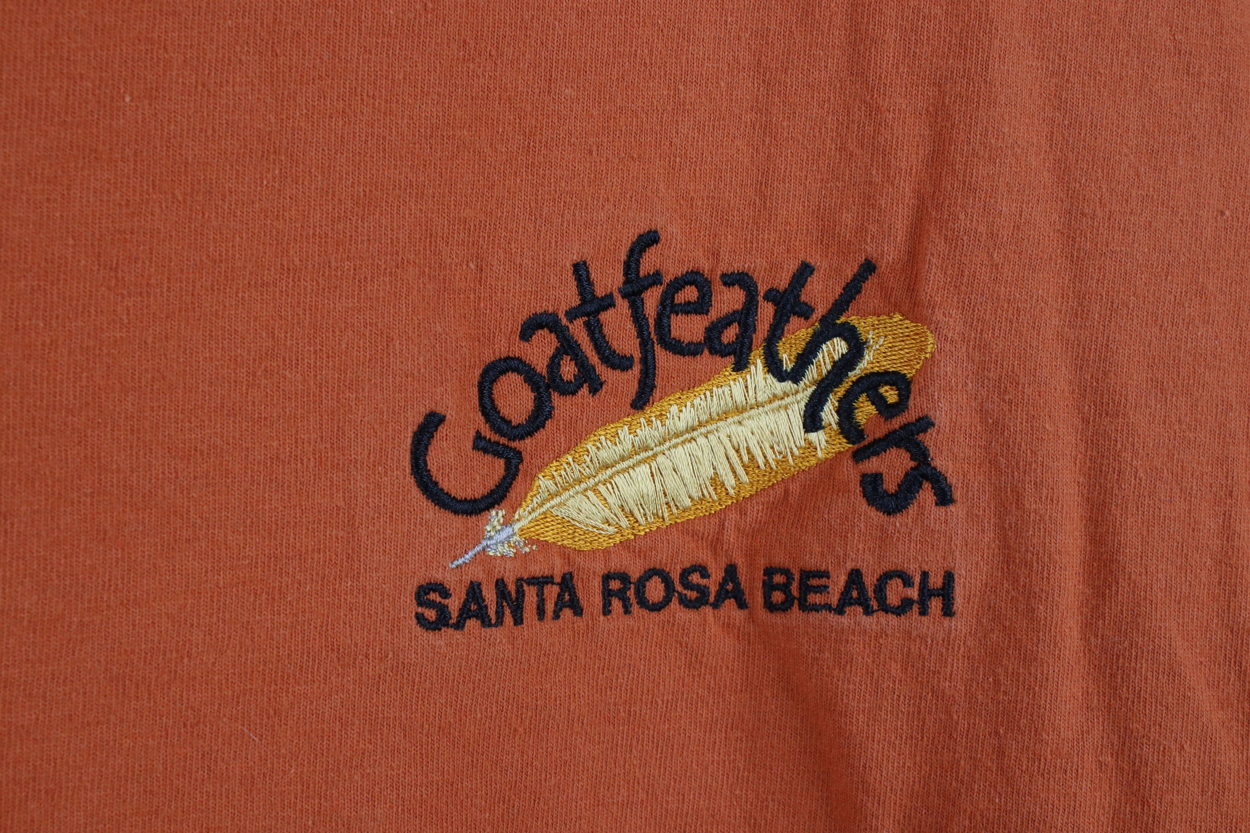 Vintage Vintage Goatfeathers Restaurant Santa Rosa Beach T-Shirt Size US XL / EU 56 / 4 - 4 Thumbnail