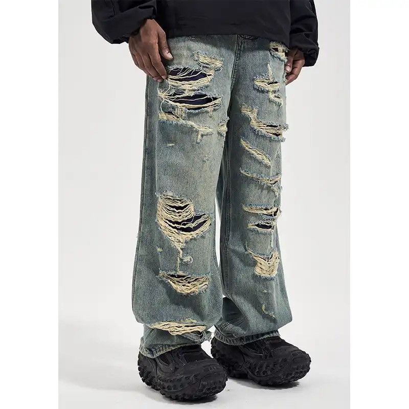 Japanese Brand × Vintage Men's Street wear Wide Leg Jeans hip hop y2k jeans Size US 30 / EU 46 - 1 Thumbnail