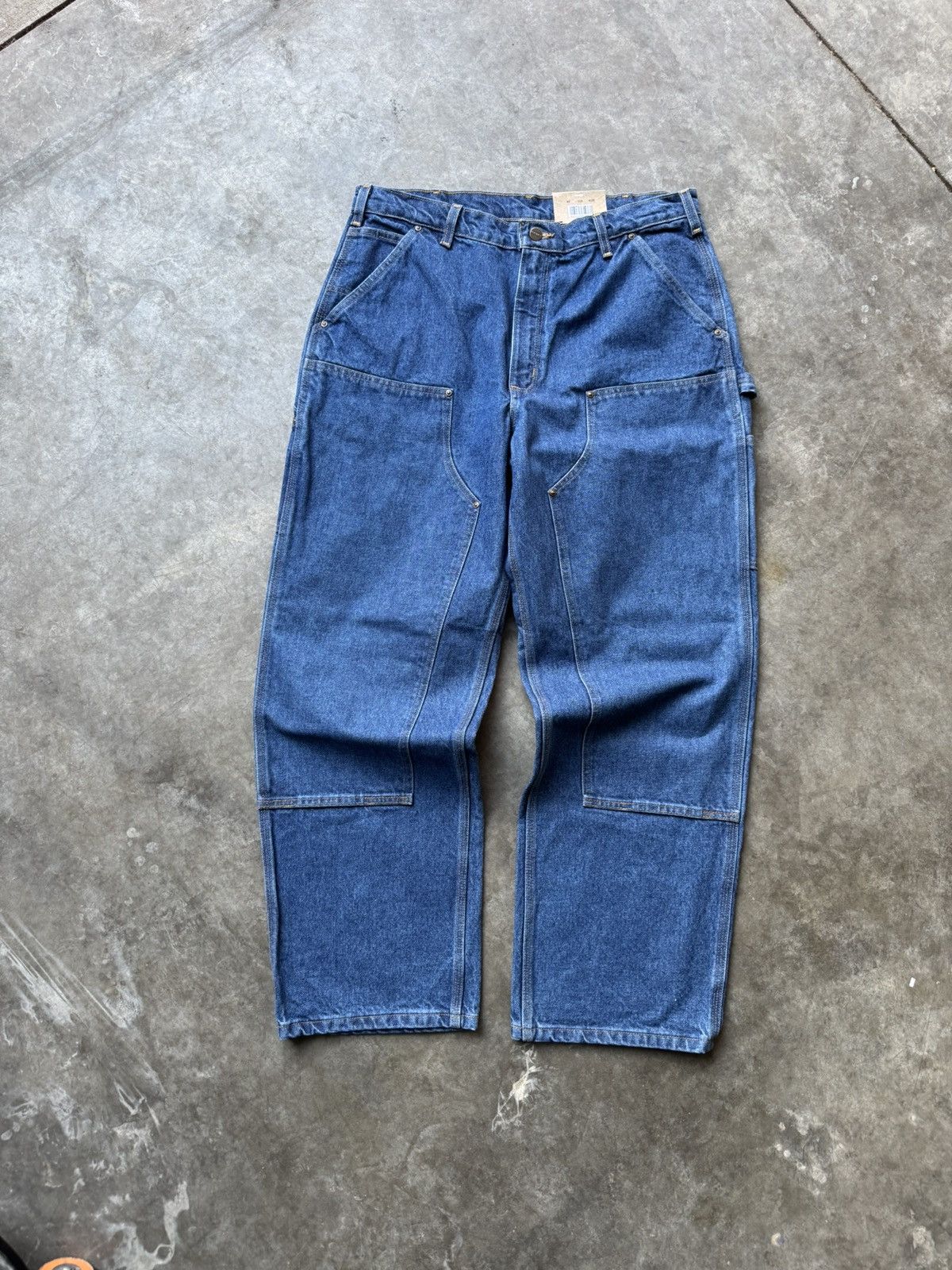 Carhartt × Vintage Vintage 1990’s Deadstock NWT Carhartt Denim Double Knees Size US 34 / EU 50 - 2 Thumbnail