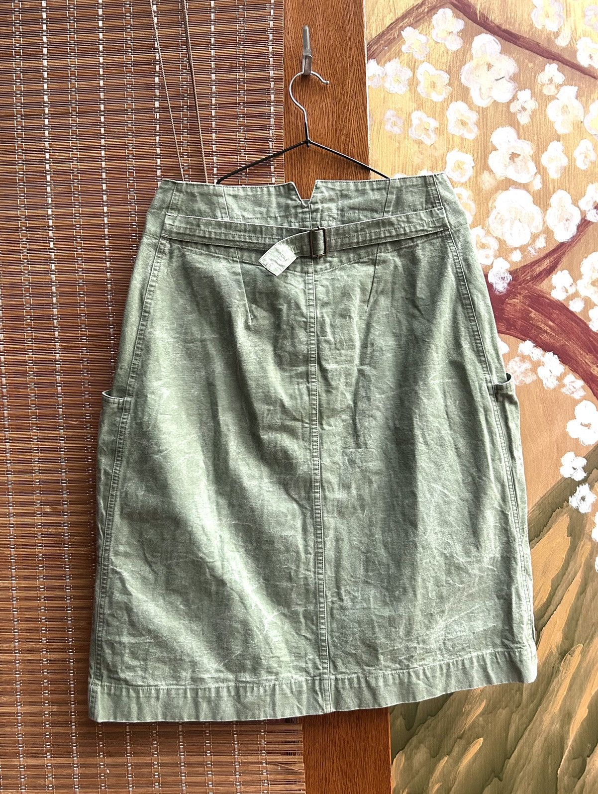 Margaret Howell MHL Margaret Howell Broken Drill Cotton Cinch Back Skirt Size 26" / US 2 / IT 38 - 2 Thumbnail