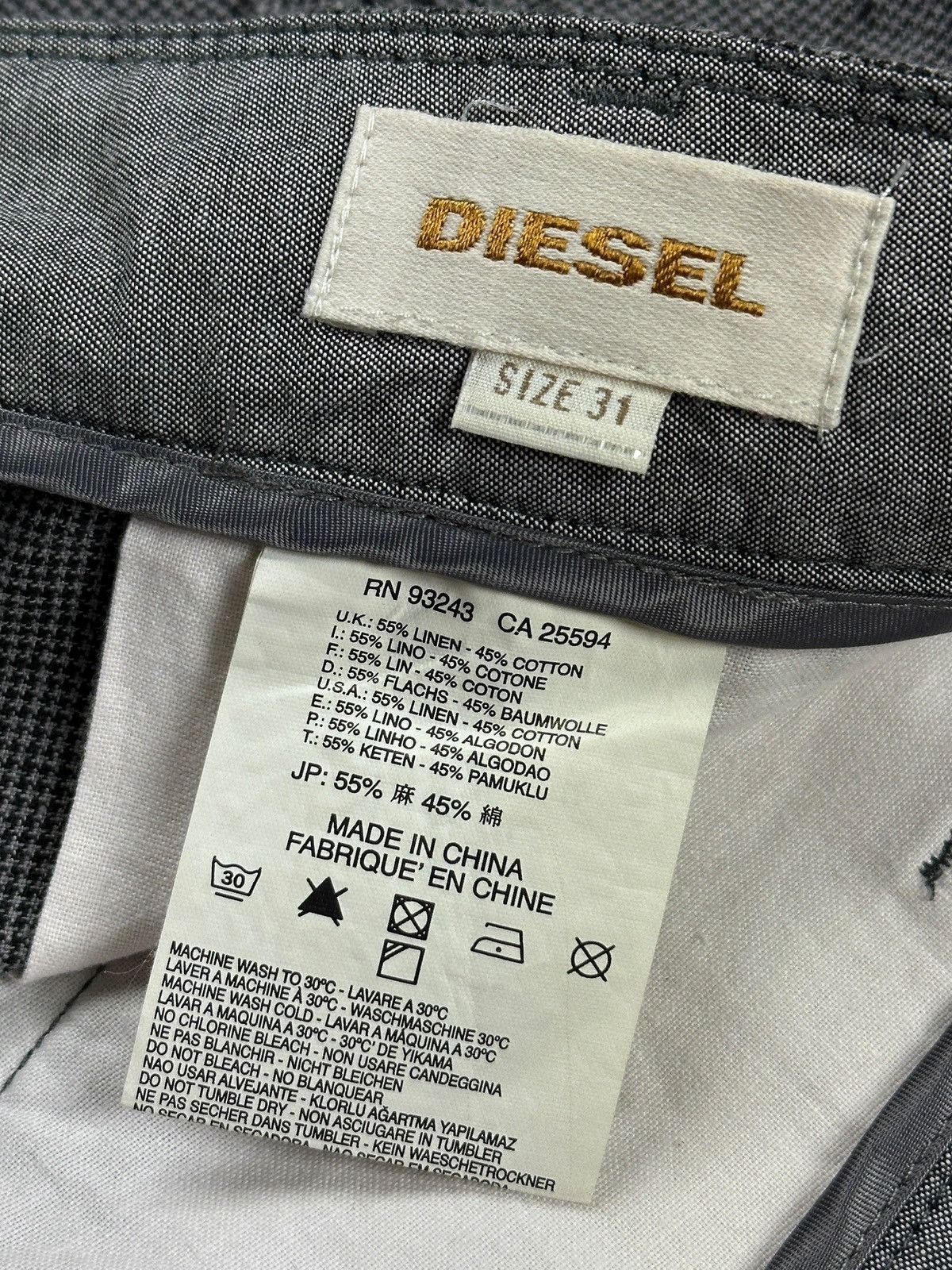 Diesel Vintage Diesel Linen/Cotton Short Spring/Summer 2010 Size US 31 - 11 Thumbnail