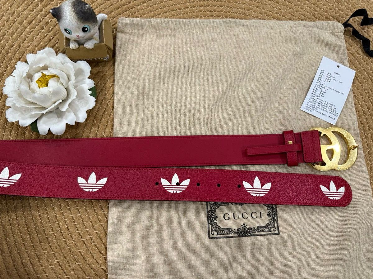 Gucci Gucci x Adidas Leather Belt Size ONE SIZE - 10 Thumbnail