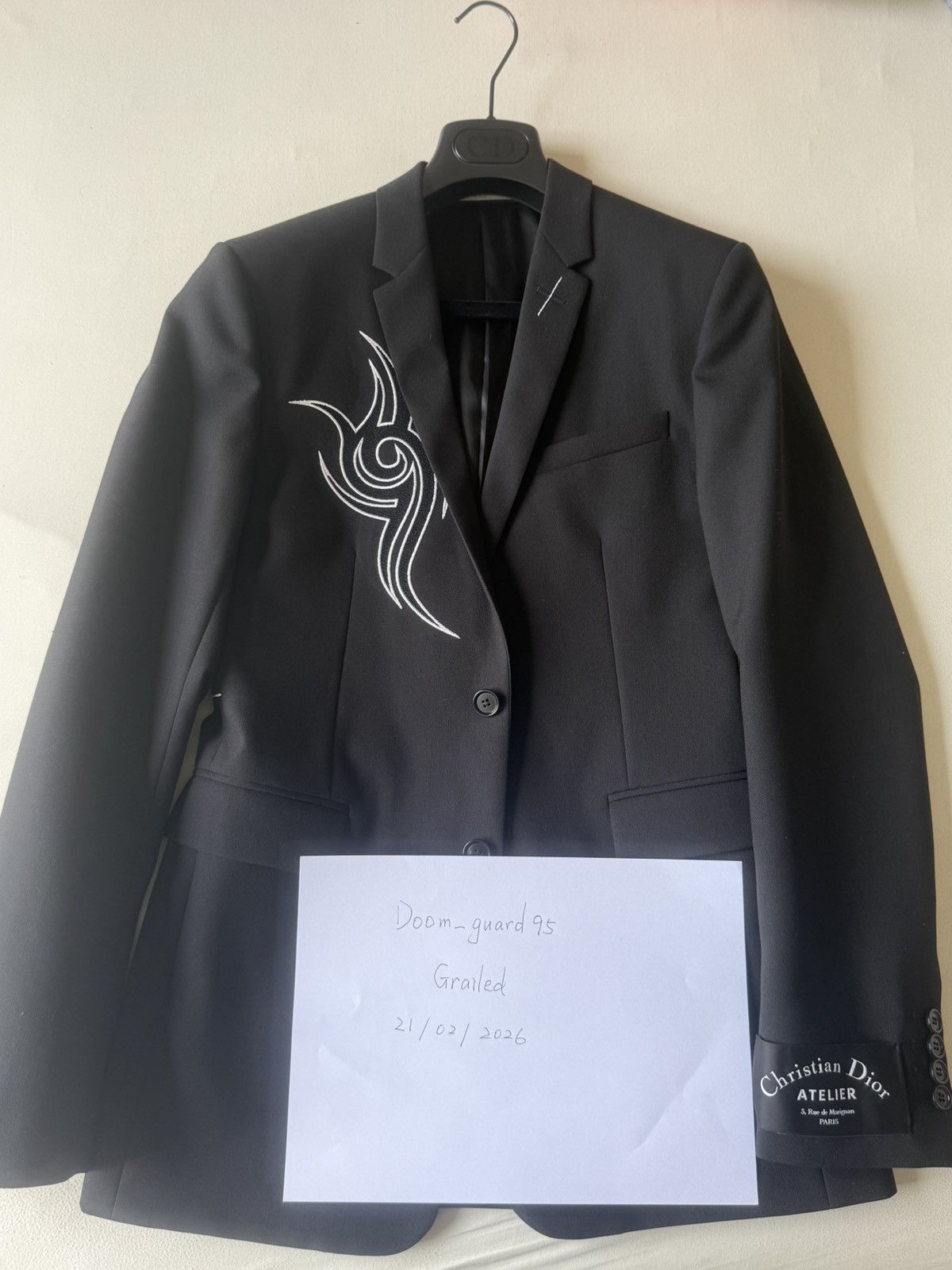 Dior Dior Homme blazer New (catwalk FW18) Size 44R - 6 Thumbnail