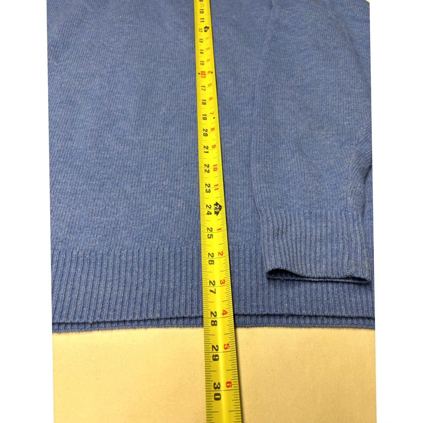 Vintage Marchbrae Edinburgh Wool Sweater Quarter Zip Men L Blue Pullover Mock Neck Size US L / EU 52-54 / 3 - 5 Thumbnail