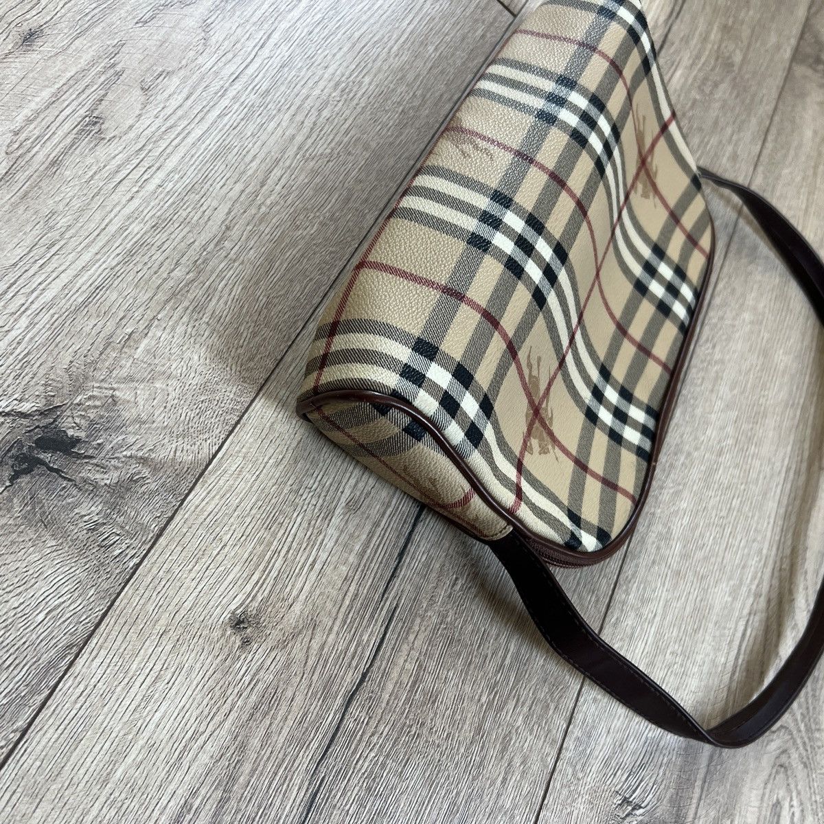 Burberry Vintage 90s Burberry Nova Check Mini Leather Shoulder Bag Size ONE SIZE - 3 Thumbnail