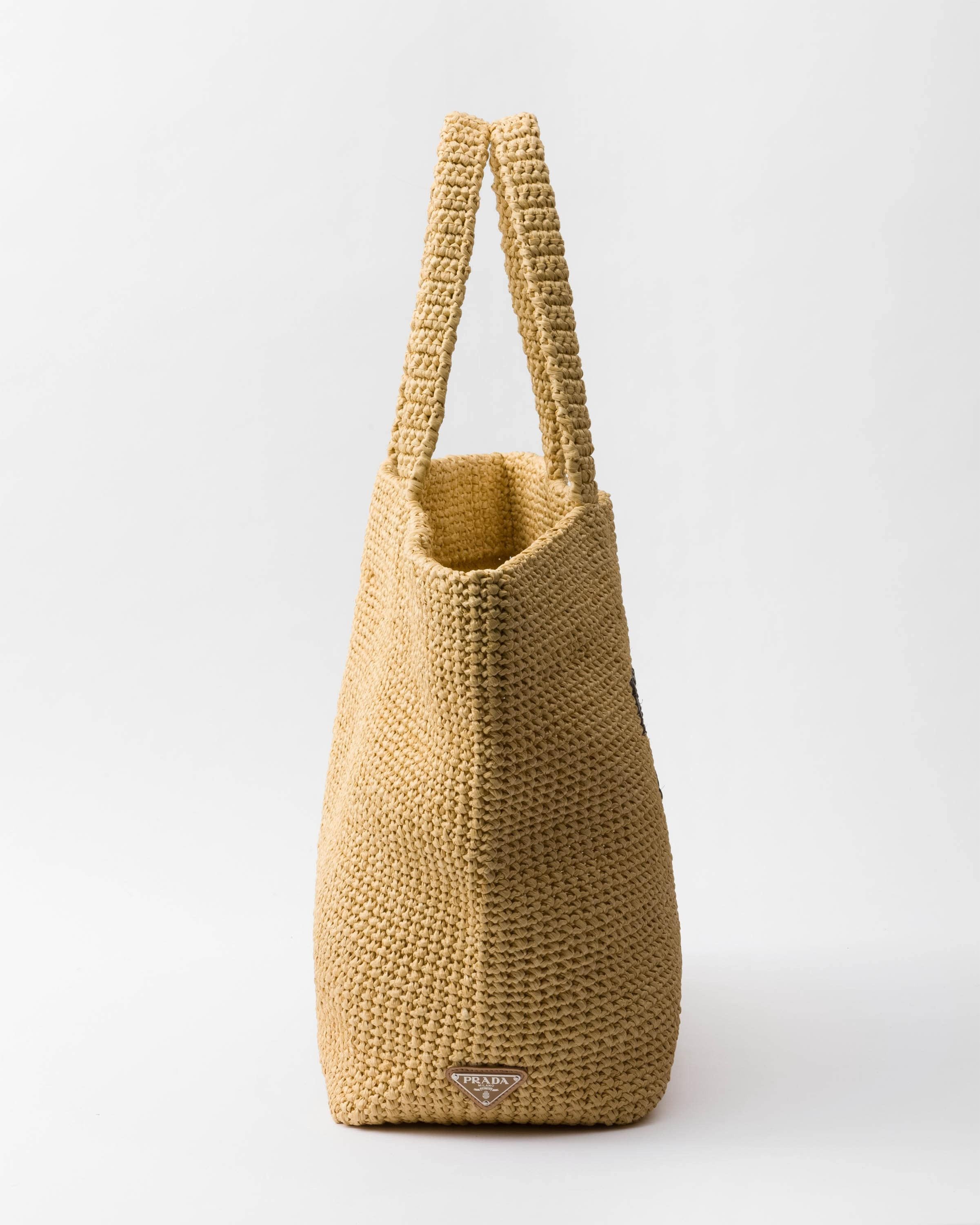 Prada o1bcso1str1025 Size: OS / Crochet Woven Fabric Tote Bag Size ONE SIZE - 5 Thumbnail