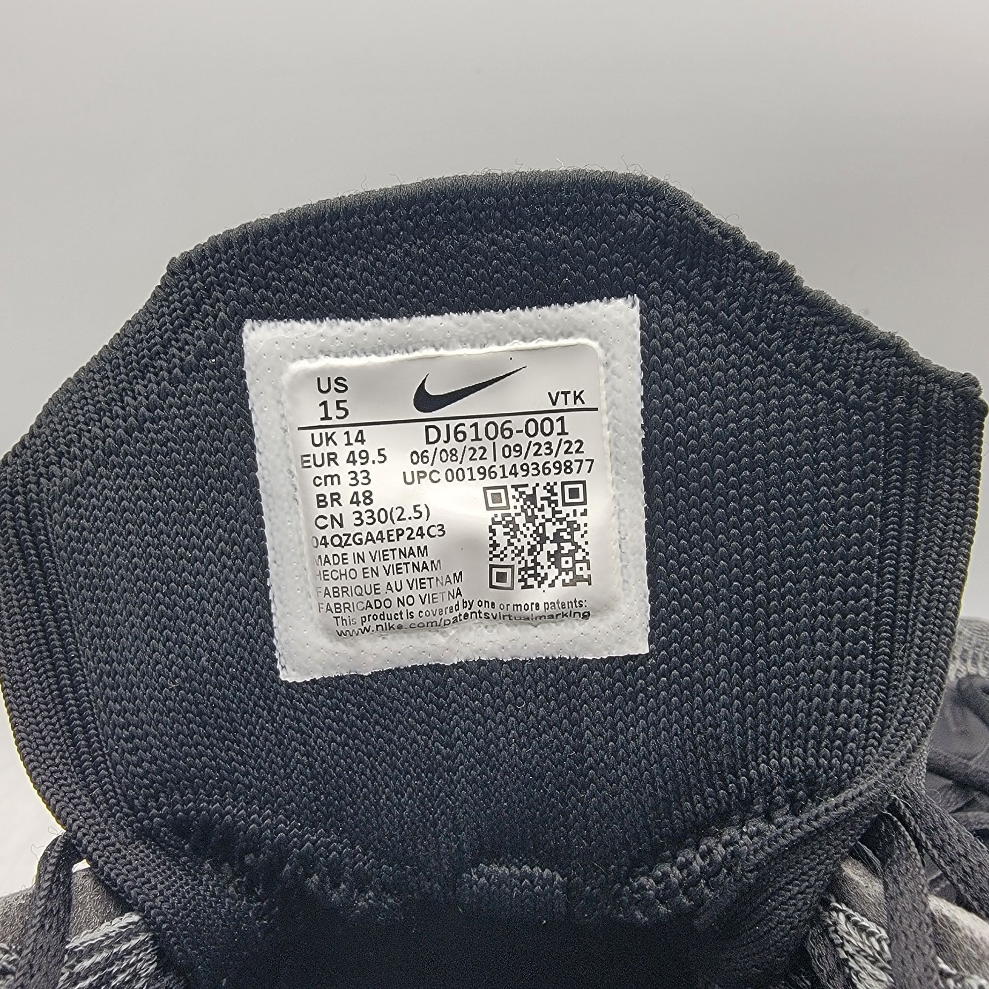 Nike Nike Air Max Flyknit Racer Mens 15 Running Shoes Black White Size US 15 / EU 48 - 7 Thumbnail