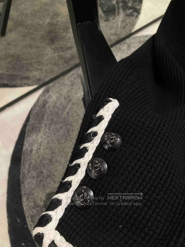 Chanel Chanel Yacht series black and white braided diamond buckle Size XXS / US 00 / IT 34 - 3 Thumbnail