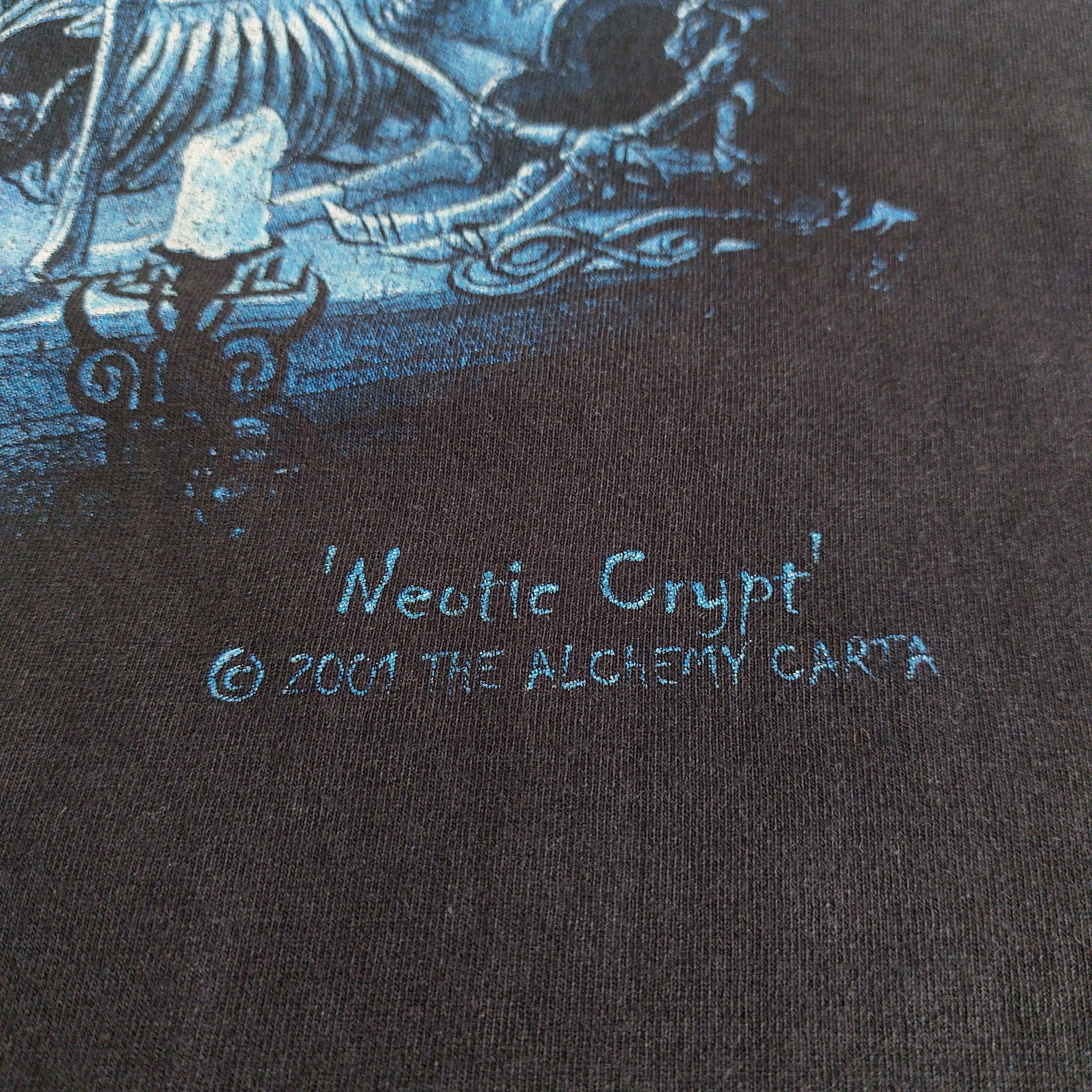Vintage 2001 Alchemy Gothic Neotic Crypt vintage t-shirt Size US L / EU 52-54 / 3 - 3 Thumbnail