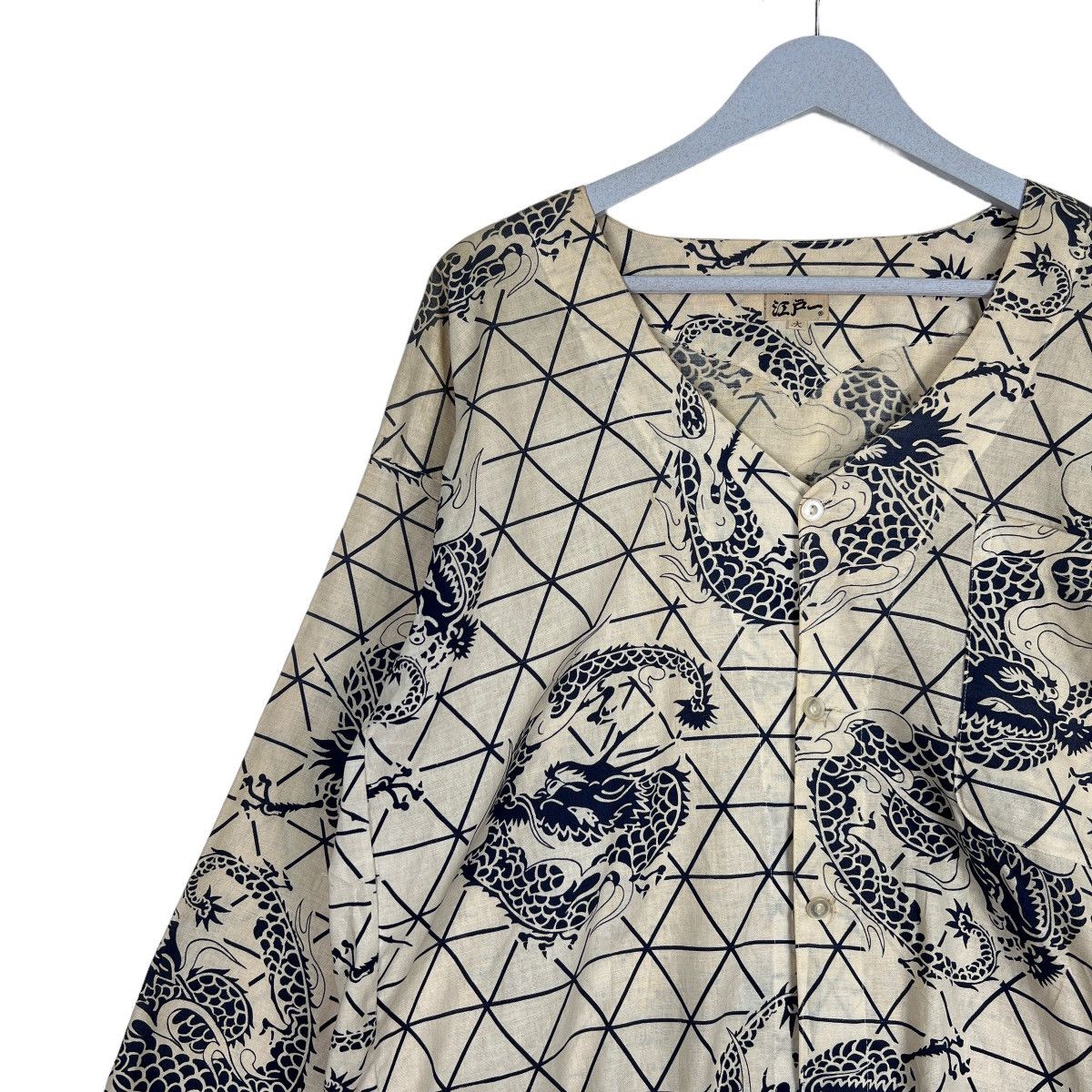 Japanese Brand 🔥 RARE VINTAGE KIMONO JAPAN DRAGON SHIRT CARDIGAN Size US L / EU 52-54 / 3 - 7 Thumbnail