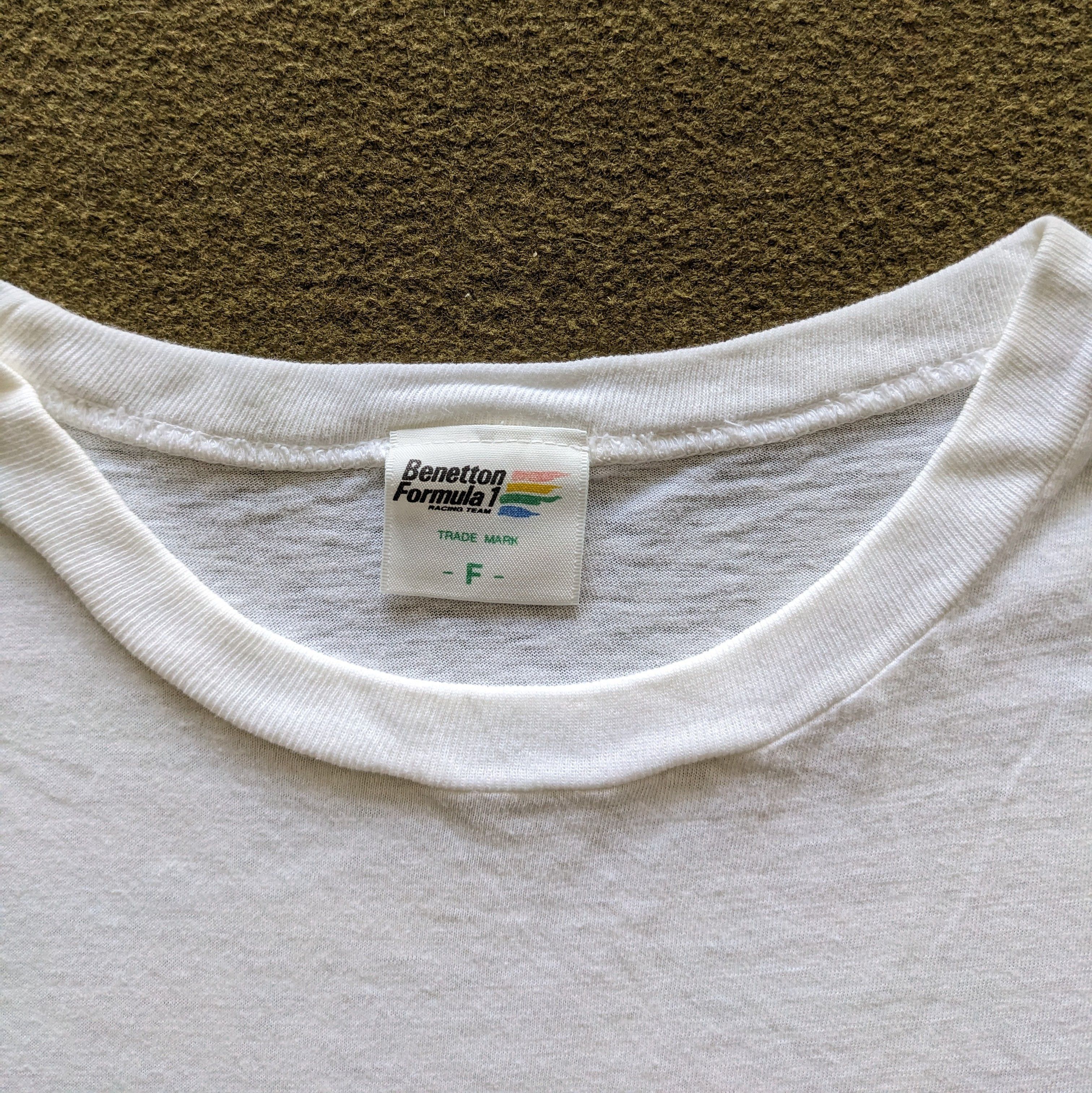 Benetton Vintage 90's BENETTON FORMULA 1 Racing T-shirt Size US L / EU 52-54 / 3 - 5 Thumbnail