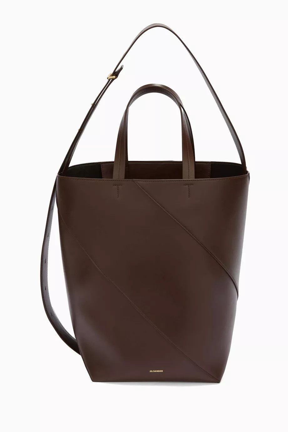 Jil Sander o1w1db10825 Size: OS / Leather Shoulder Bag in Brown Size ONE SIZE - 1 Thumbnail