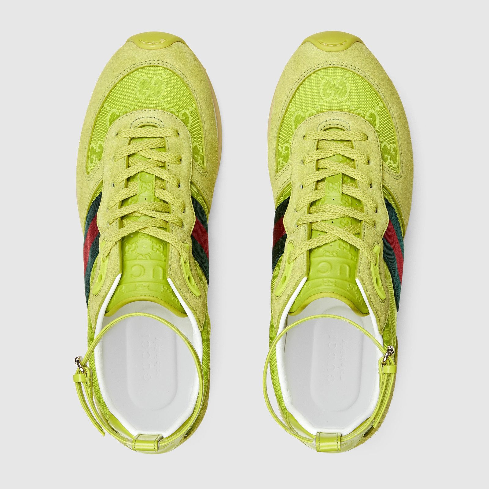 Gucci oc11z0526 Women's Gucci Re-Motion Sneakers in Acid Green Size US 7 / IT 37 - 6 Thumbnail