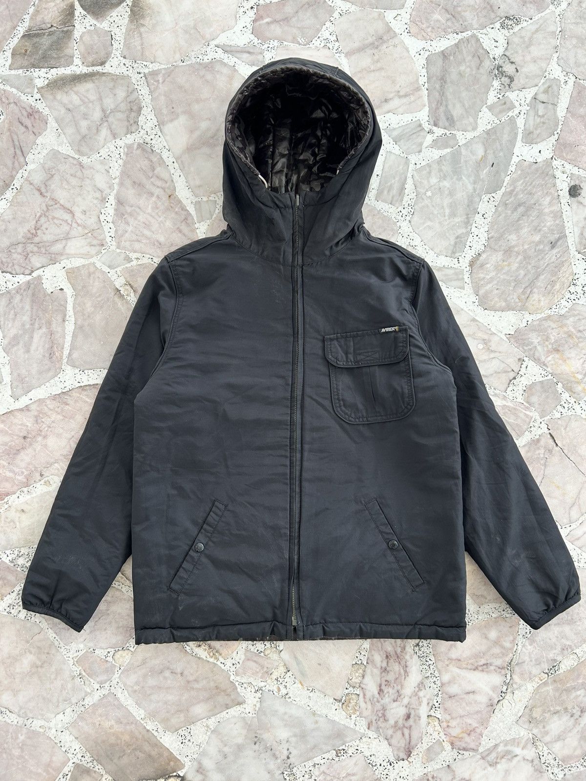 Avirex Avirex Reversible Puffer Jacket Camo Black Size US L / EU 52-54 / 3 - 4 Thumbnail