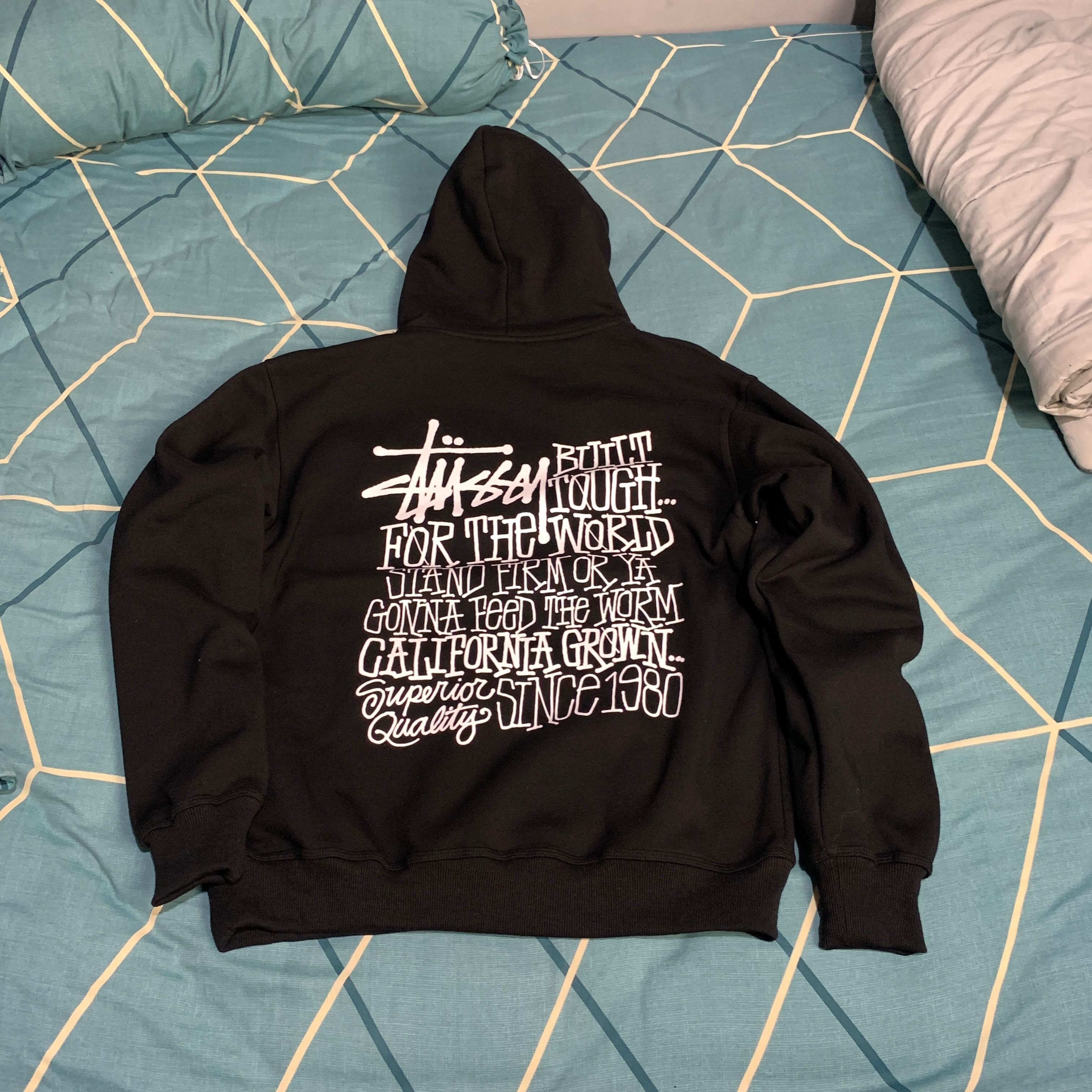 Streetwear × Stussy HYPE Stussy California Grown Hoodie