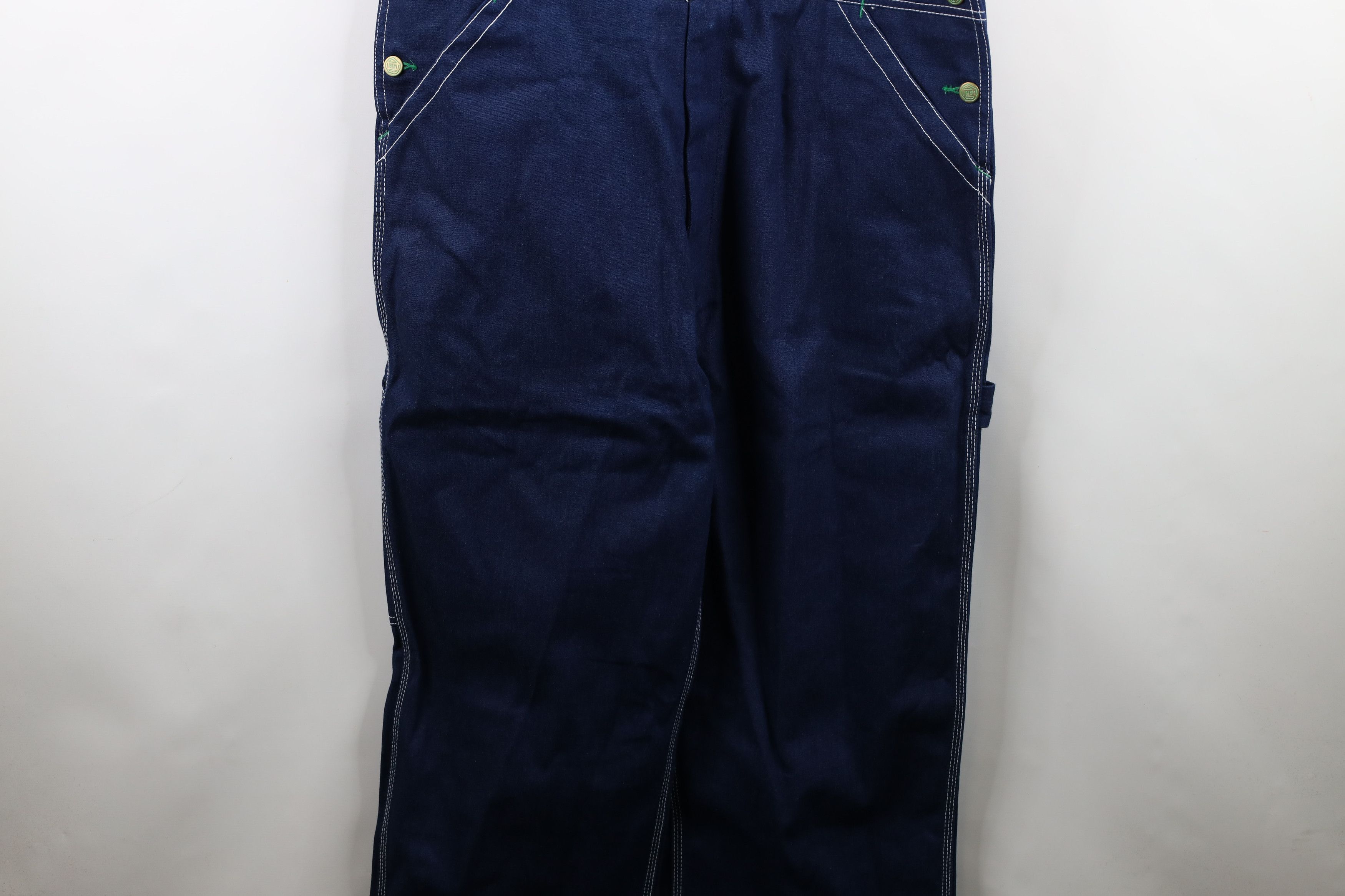 Vintage Vintage 90s Streetwear Faded Wide Leg Denim Jean Overalls Size US 40 / EU 56 - 4 Thumbnail