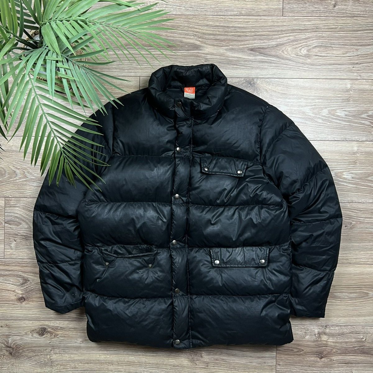 Nike 00s Nike Swoosh Vintage Drill Oversized Puffer Down Jacket Size US XL / EU 56 / 4 - 1 Thumbnail