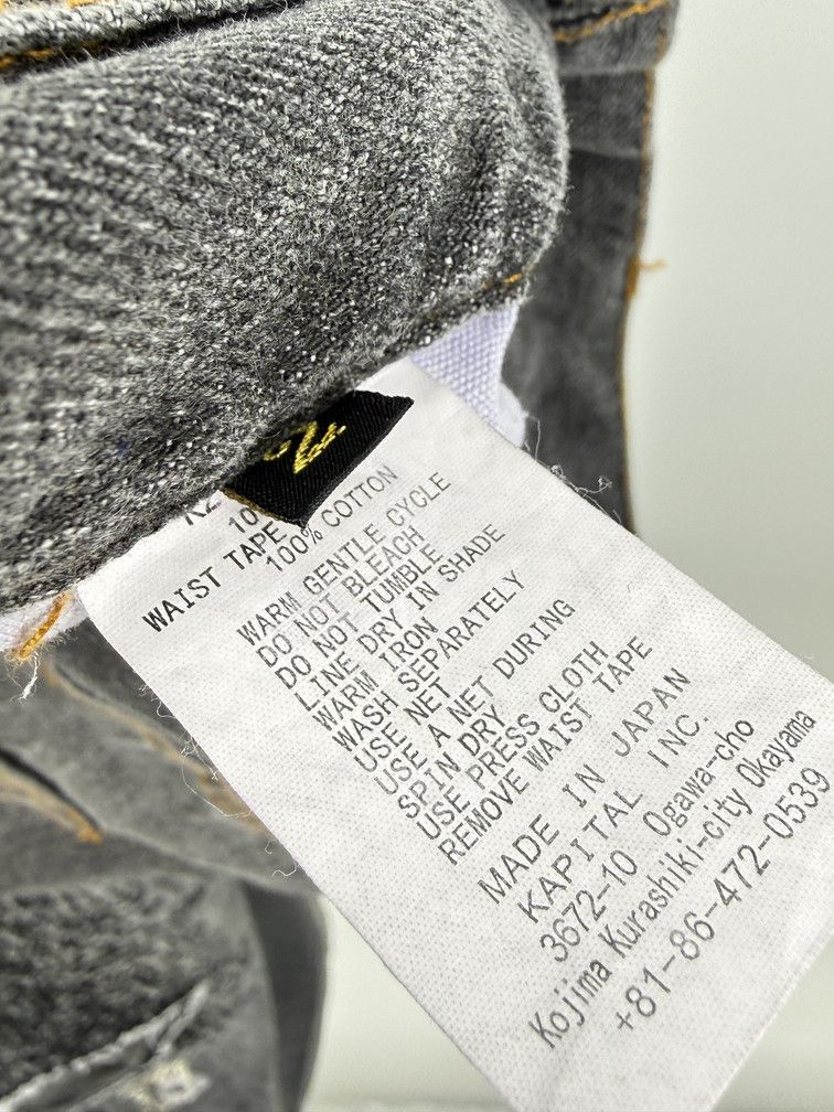 Kapital 14oz 5P Monkey Cisco Black Wash Size US 30 / EU 46 - 8 Thumbnail