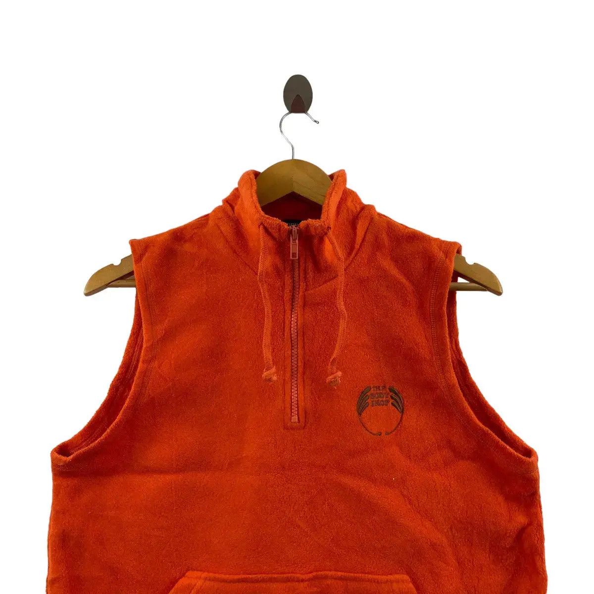 Giordano GIORDANO Hemp Embroidered Logo Half Zipper Fleece Vest Size M / US 6-8 / IT 42-44 - 2 Thumbnail
