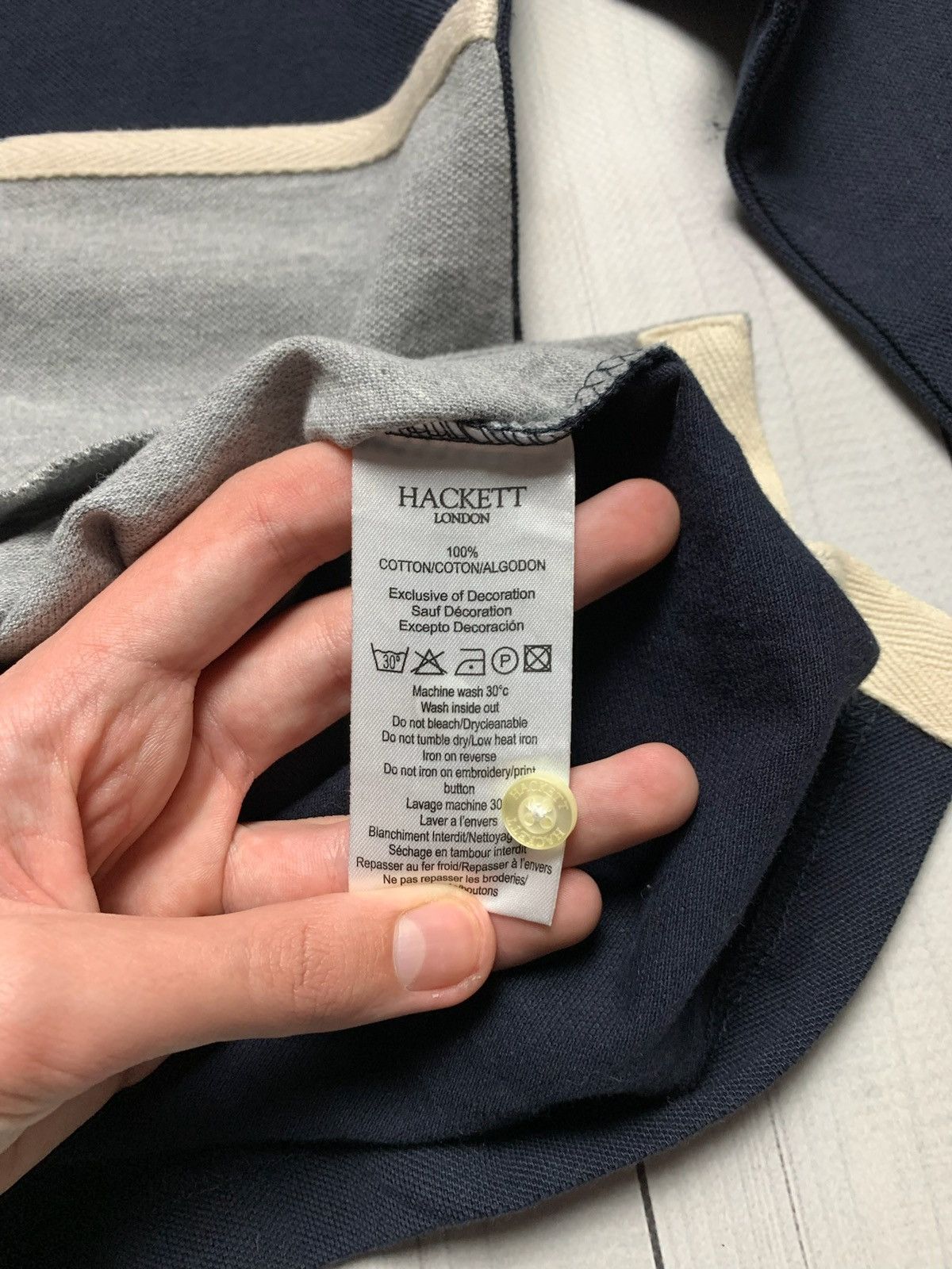 Hackett × Vintage Vintage Hackett Aston Martin racing rugby shirt jersey rare Size US XL / EU 56 / 4 - 6 Thumbnail