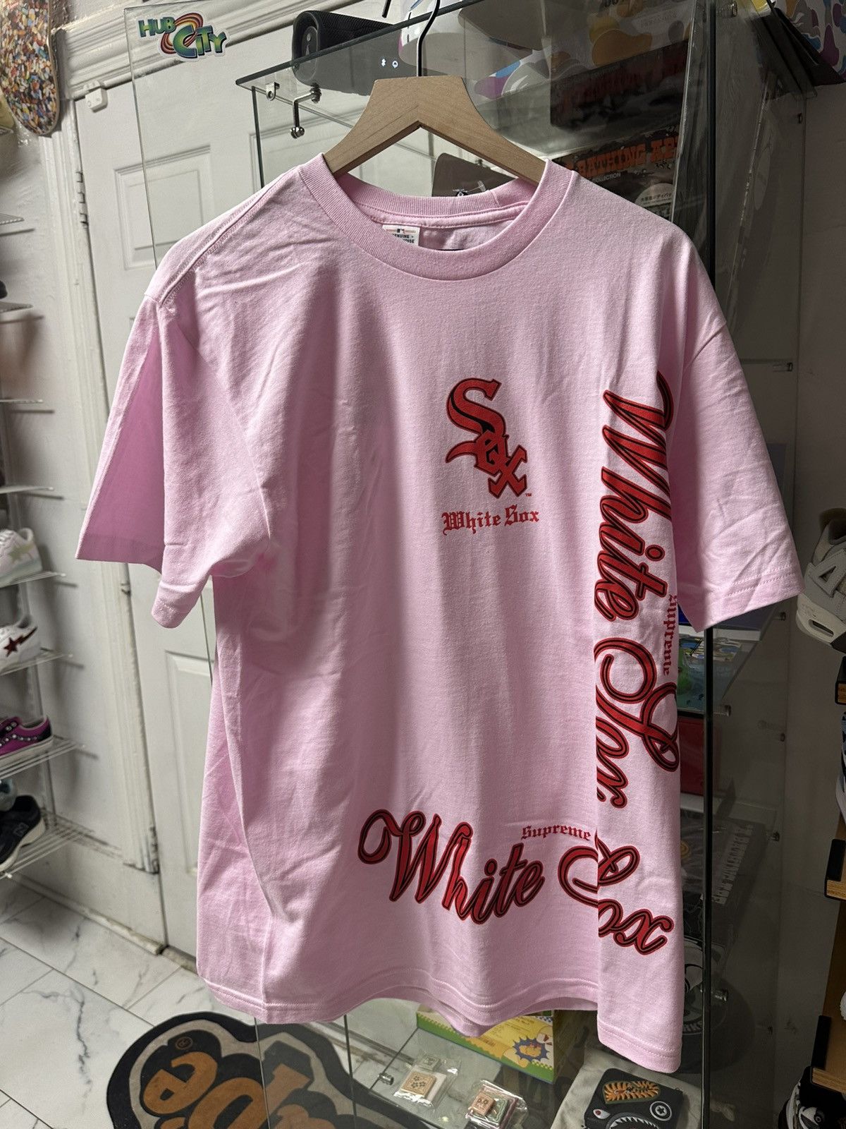 Supreme X MLB White Sox Tee (Pink)