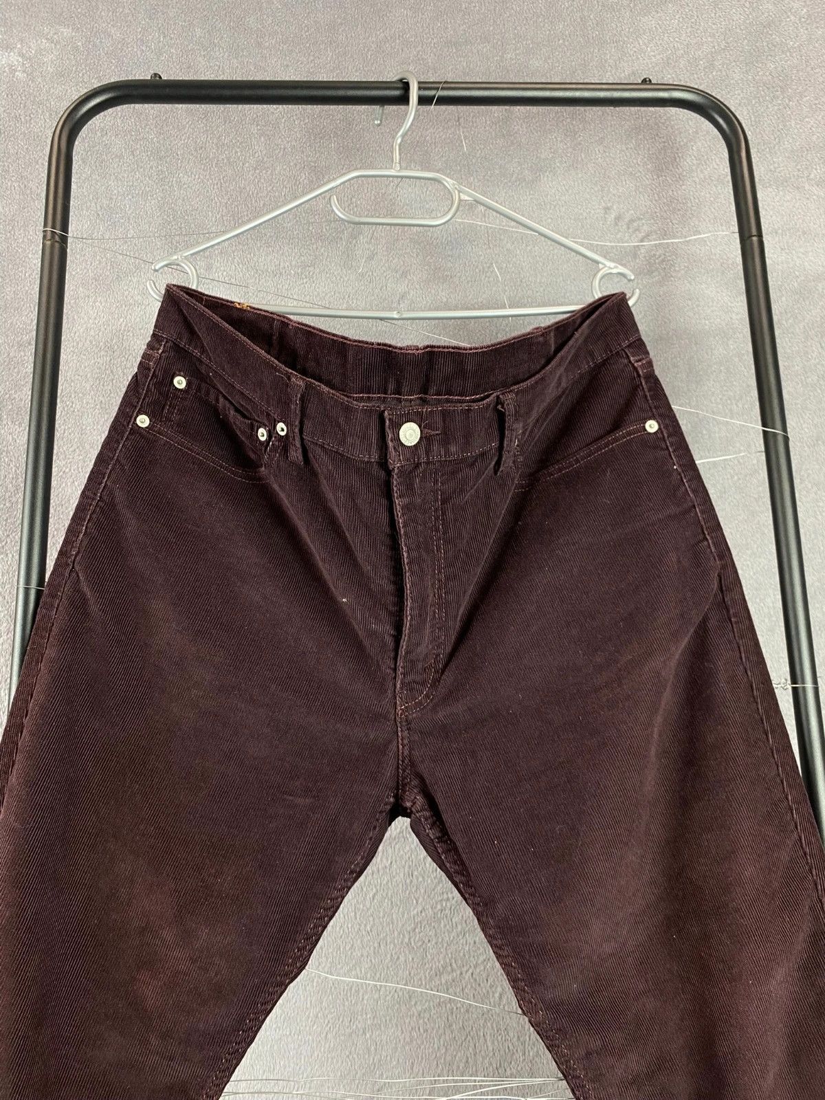 Levi's Levi’s Corduroy Pants Burgundy Straight Leg 38/30 Size US 38 / EU 54 - 3 Thumbnail