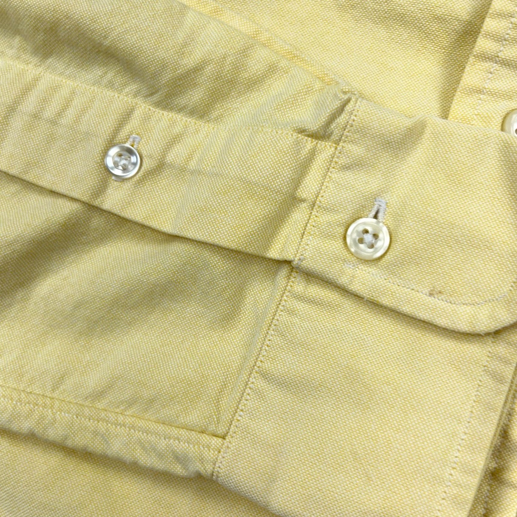 Ralph Lauren Ralph Lauren Shirt Men Button-Up 15.5 33 Yellow Cotton Solid Long Sleeve Vintage? No Size 42R - 7 Thumbnail