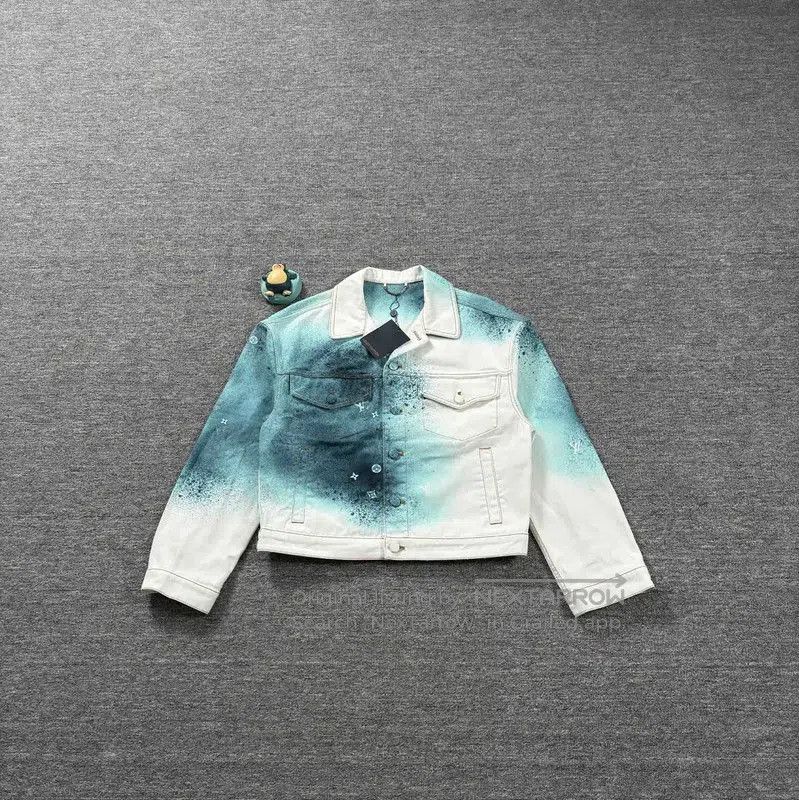 Louis Vuitton Louis Vuitton Men's White Cotton Jacket with Color Splash . Size US M / EU 48-50 / 2 - 1 Thumbnail