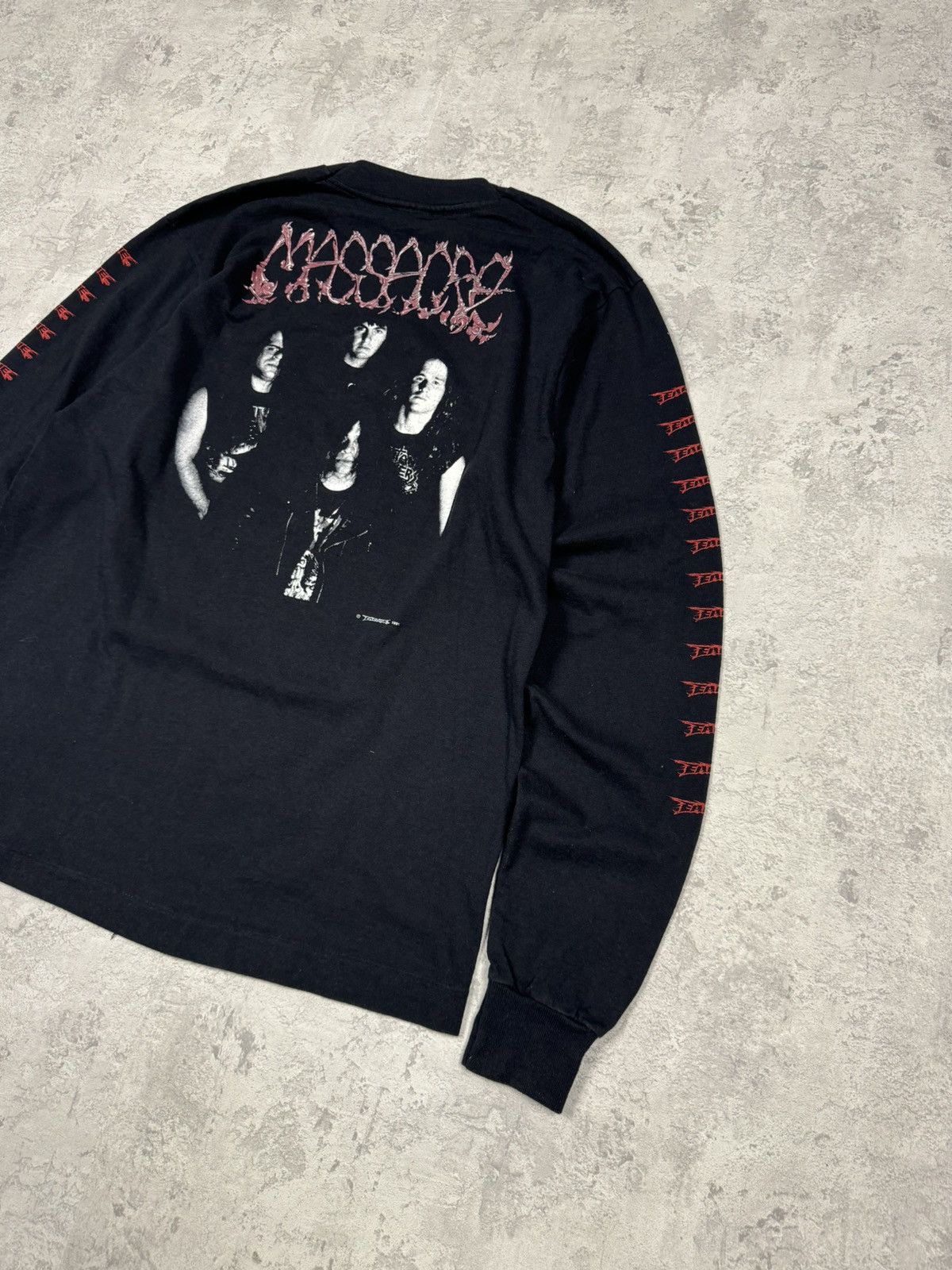 Band Tees RARE 1991 Massacre From Beyond Long Sleeve Size L Size US L / EU 52-54 / 3 - 15 Thumbnail
