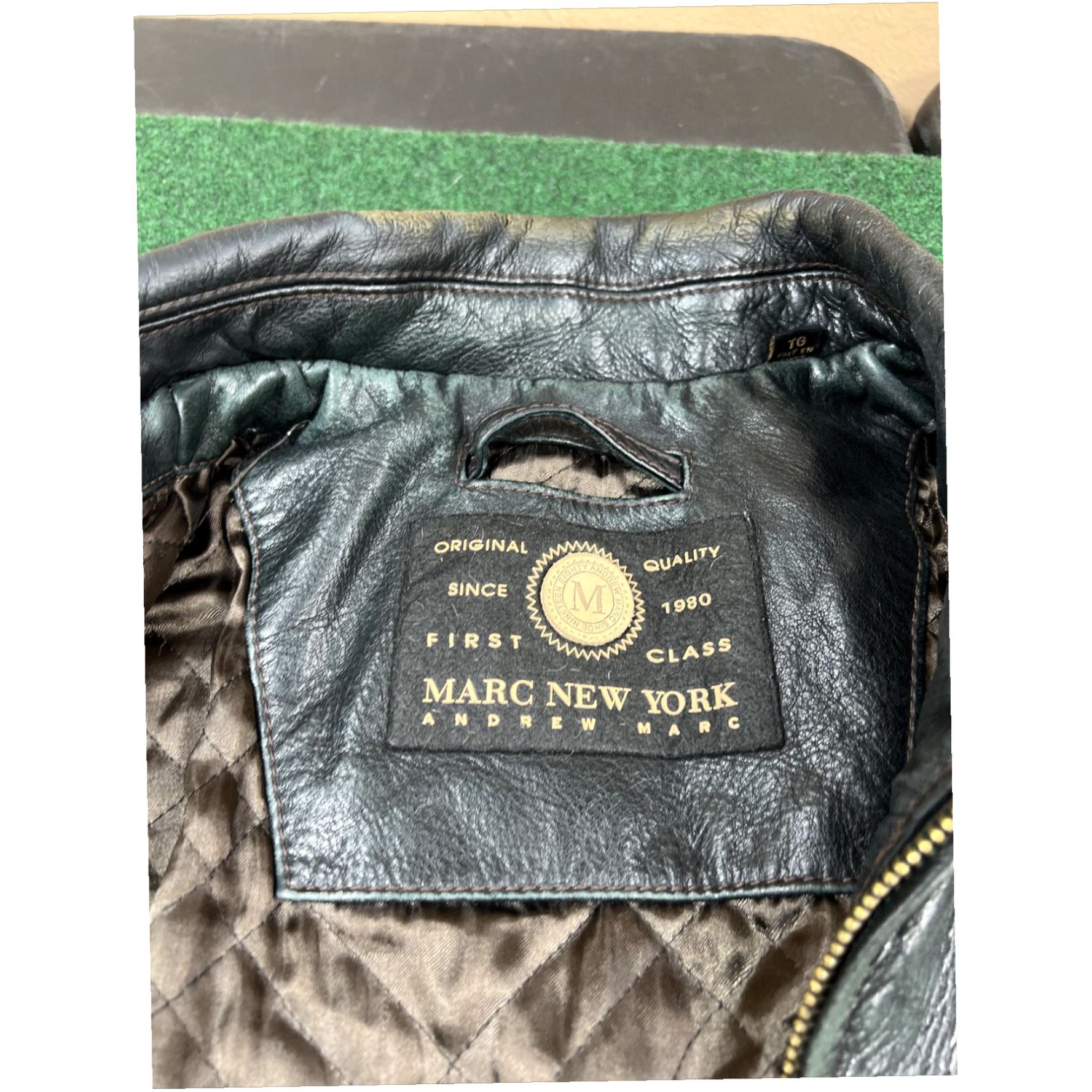Andrew Marc Marc NY Andrew Marc 1st Class Black Leather Bomber Jacket Sz XL Size US XL / EU 56 / 4 - 5 Thumbnail