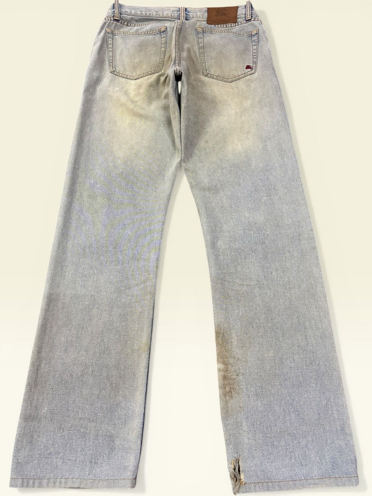 Burberry Vtg Burberry Black Label Bluw Washed Distress Jeans Size US 30 / EU 46 - 2 Thumbnail