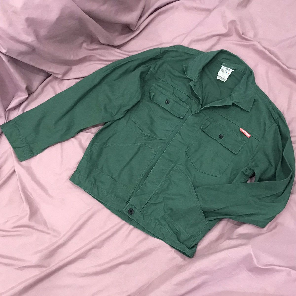 Other GREEN CANVAS CHORE JACKET, 4 outer pockets and one inner Size US M / EU 48-50 / 2 - 1 Thumbnail