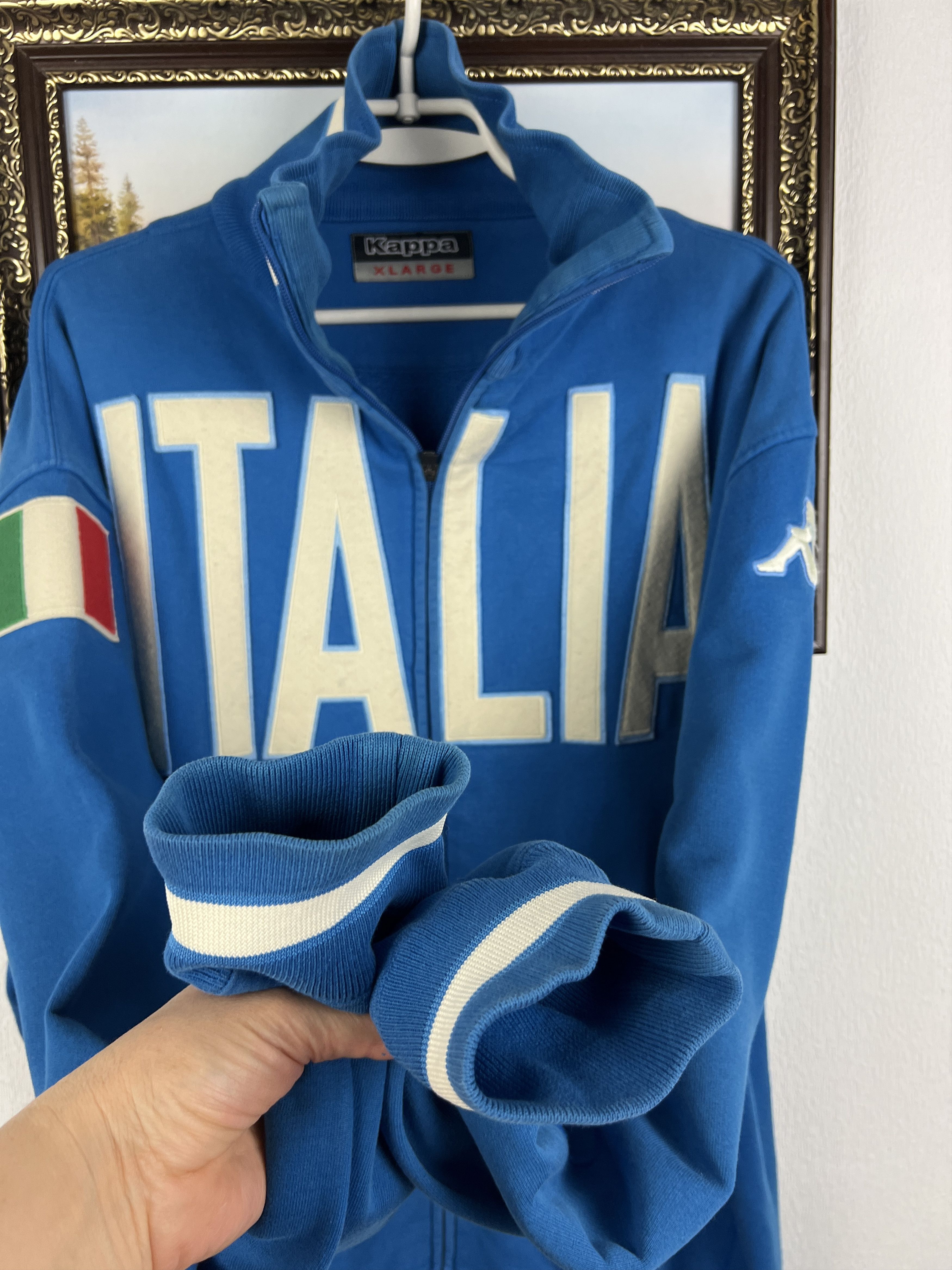 Kappa Vintage 2000's Kappa Italy Football Jacket Soccer Track Top Size US XL / EU 56 / 4 - 7 Thumbnail