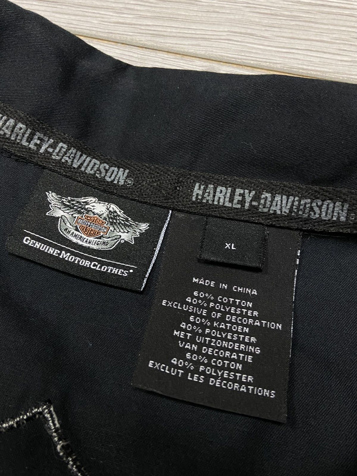 Harley Davidson Harley Davidson vintage big logo shirt buttons Size US XL / EU 56 / 4 - 5 Thumbnail