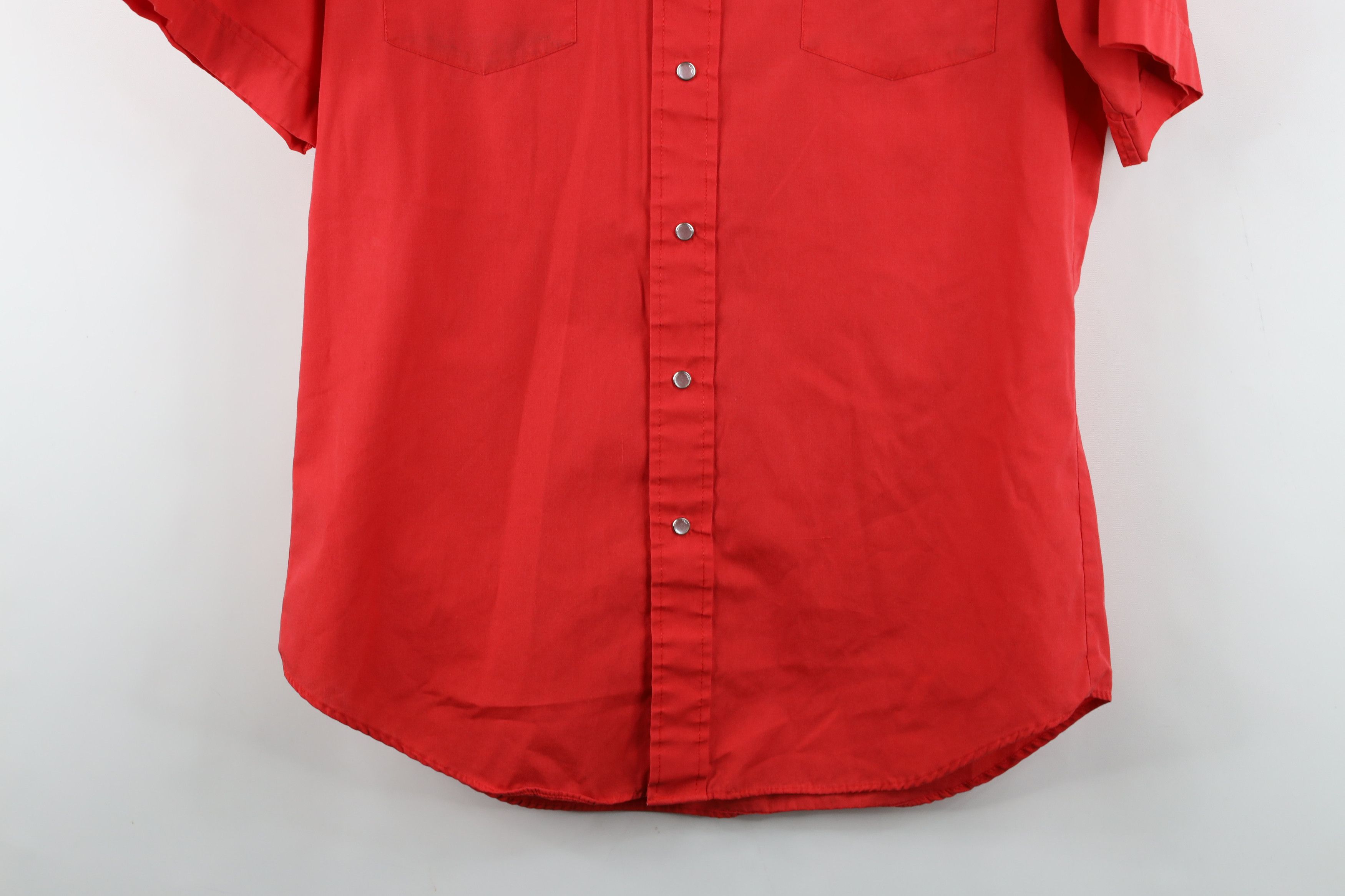 Vintage Vintage 70s Rockabilly Cowboy Short Sleeve Button Shirt Red Size US M / EU 48-50 / 2 - 3 Thumbnail